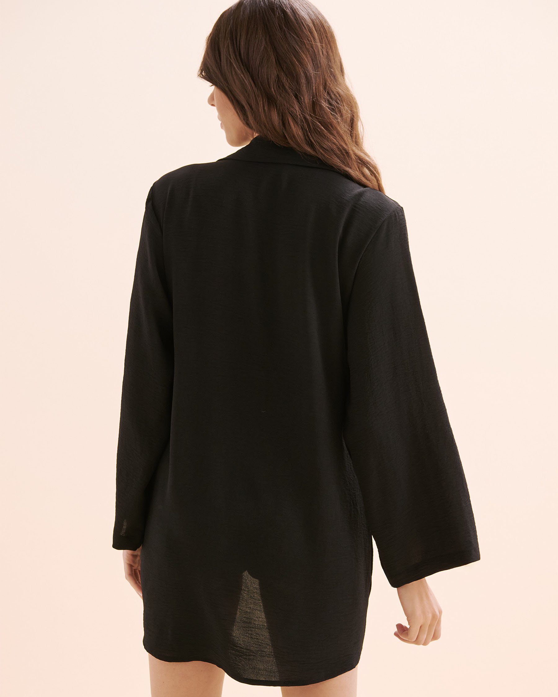 COVER ME Melrose Flo Front Tie Cover Up Black 26022645 - View2