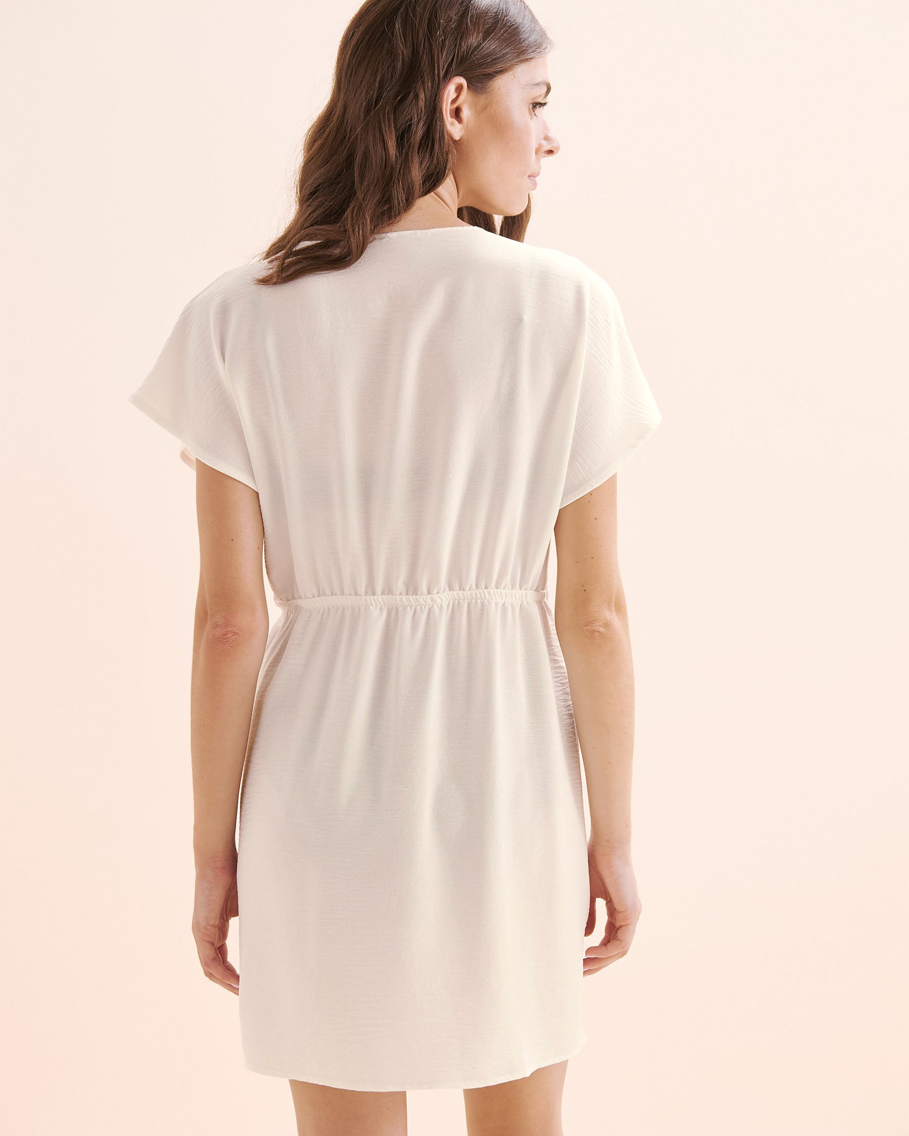 COVER ME Melrose Flo Short Sleeves Dress White 26022573 - View2