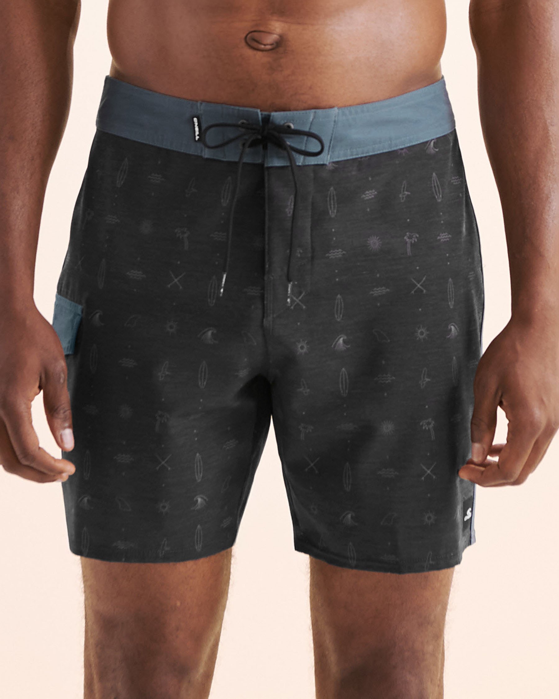 O'NEILL Lineup 17 Boardshort Black and blue SU5106006 - View1