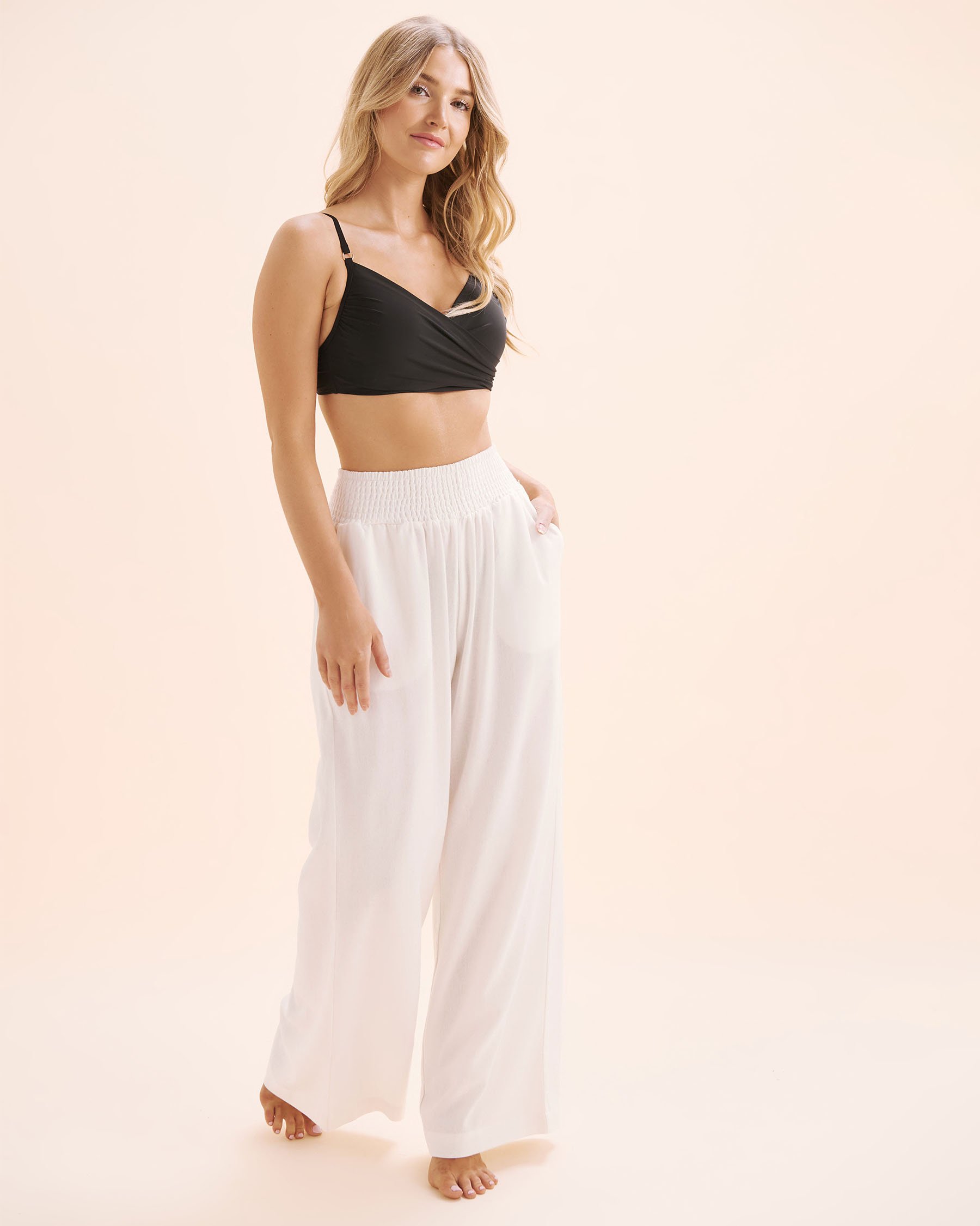 OFF THE BEACH Wide Leg Pants White 02200099 - View3