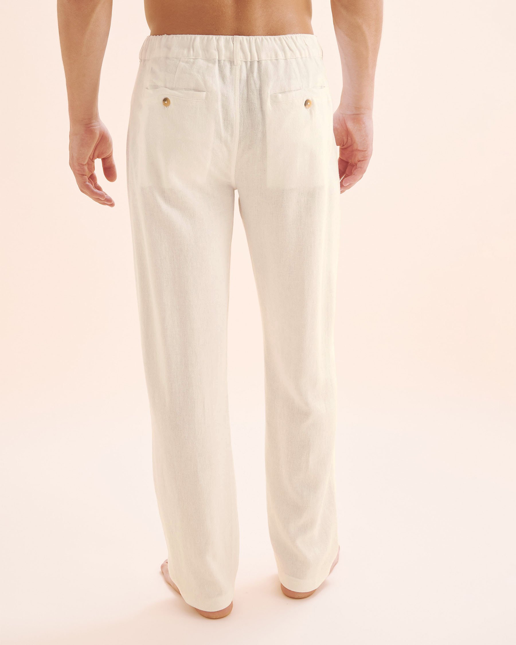 OFF THE BEACH Linen Blend Pants White 04200010 - View2