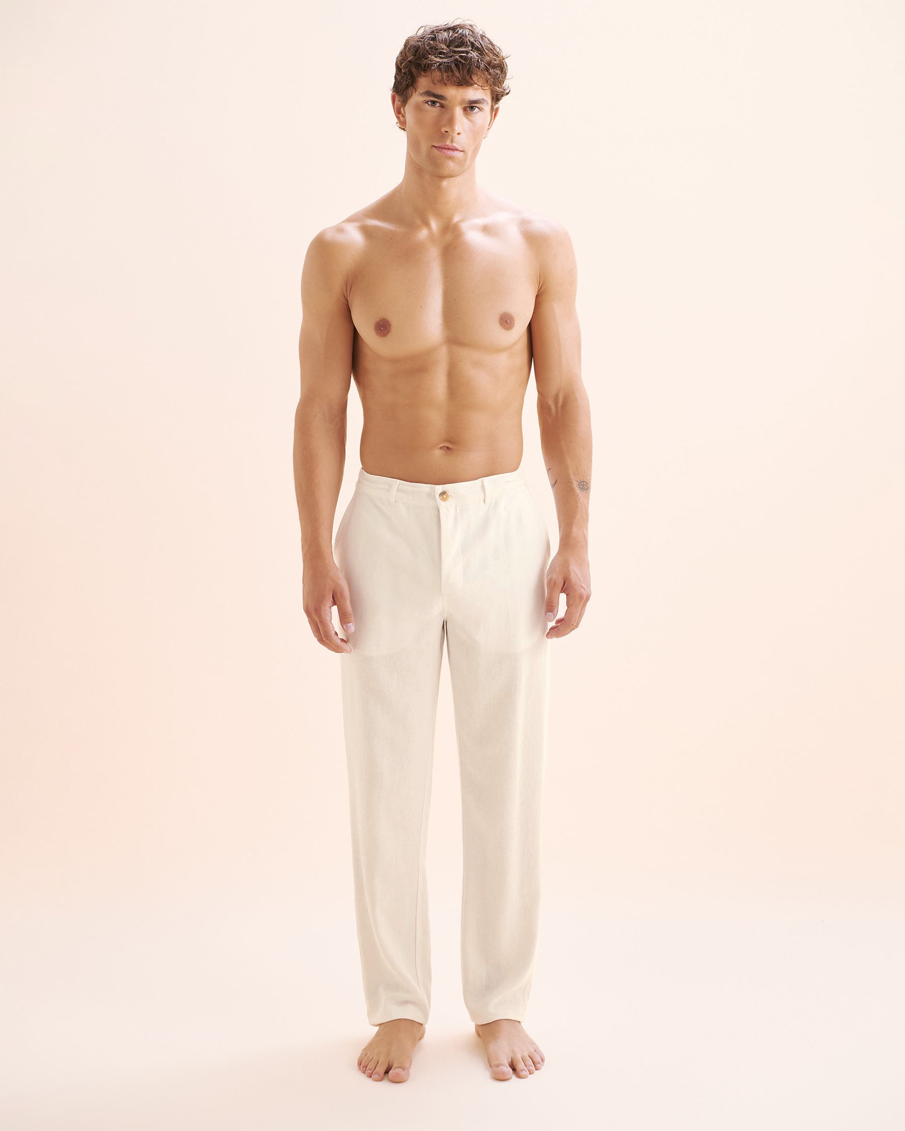 OFF THE BEACH Linen Blend Pants White 04200010 - View5