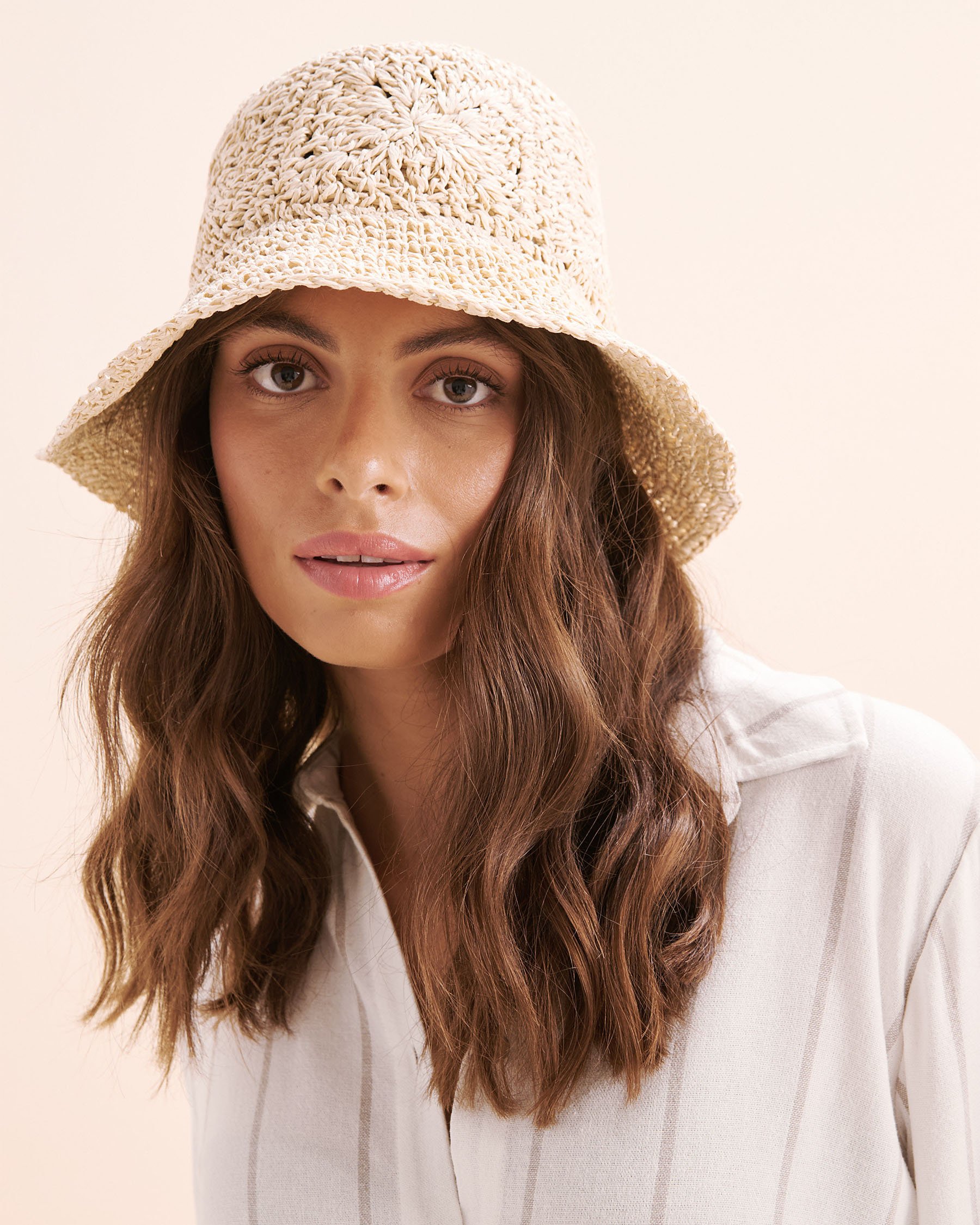 SARAJANE Moldable Hat Beige 24SJ2090 - View1