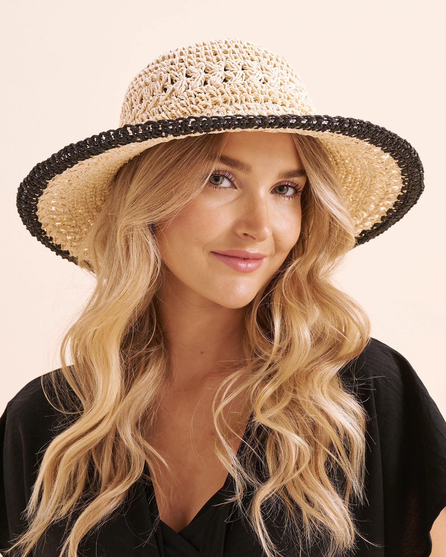 SARAJANE Crochet Hat Beige 25SJ3055 - View1