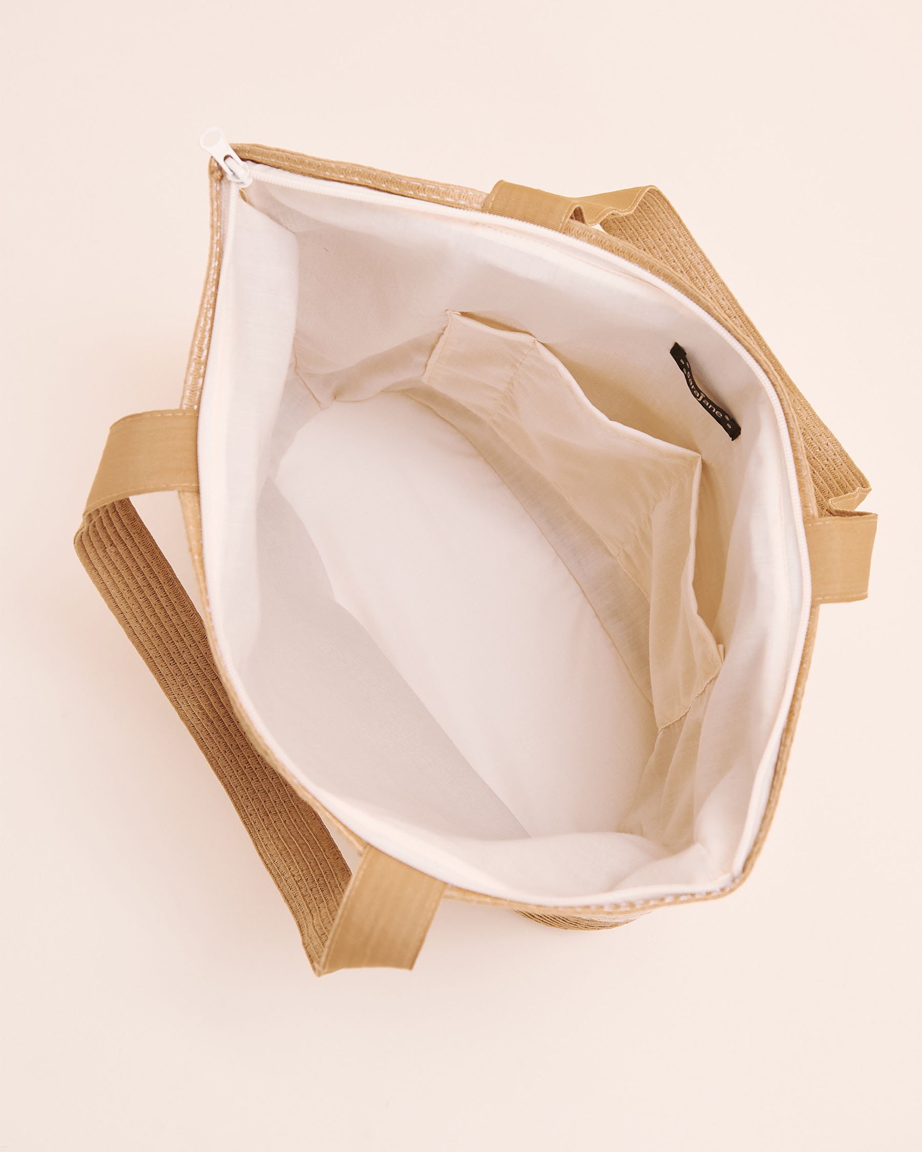 SARAJANE Sac de plage rayé Beige 25SJ3639 - View2