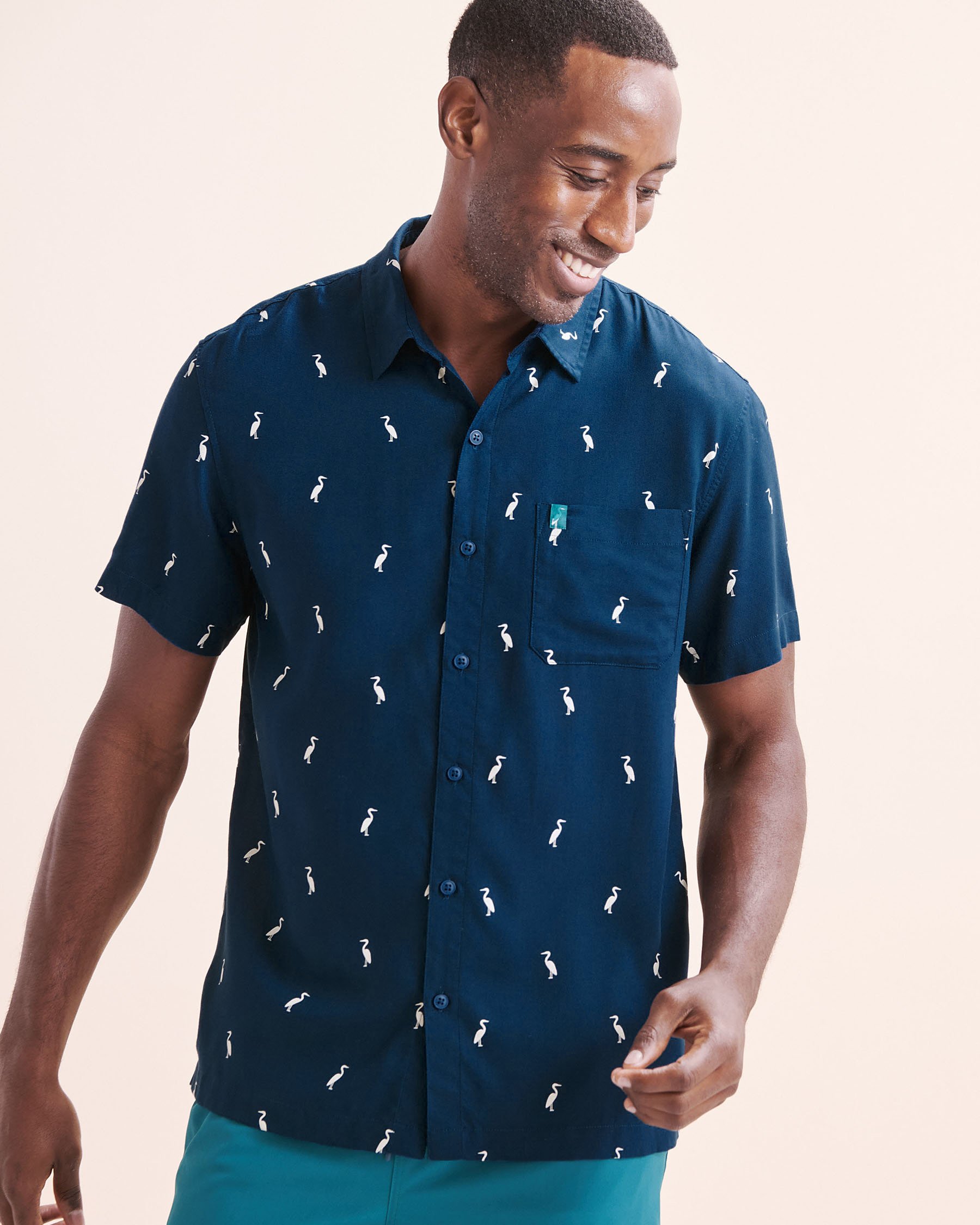 SHORELINE SEVEN Chemise à manches courtes Bleu Poséidon 04100037 - Voir5