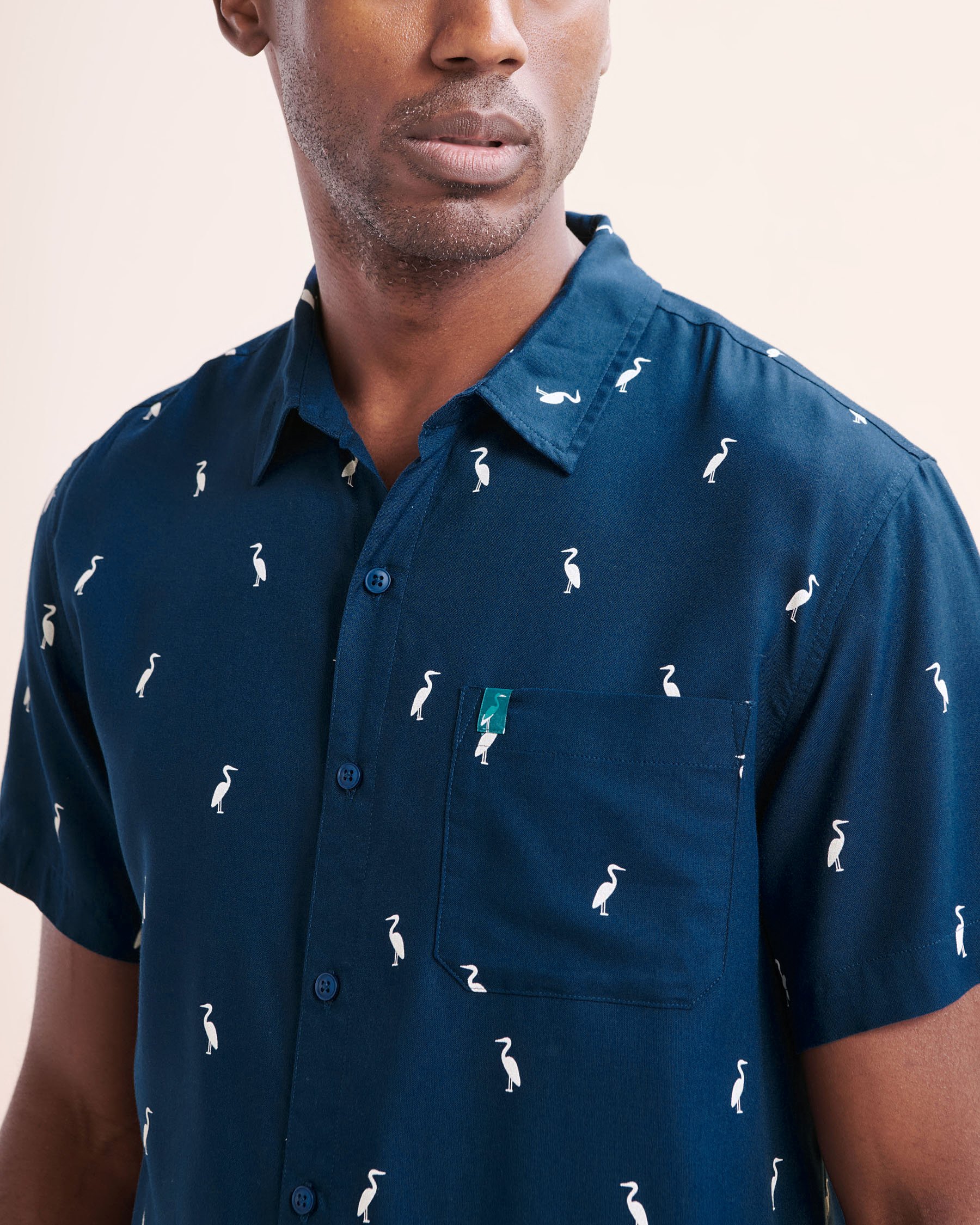 SHORELINE SEVEN Chemise à manches courtes Bleu Poséidon 04100037 - Voir7