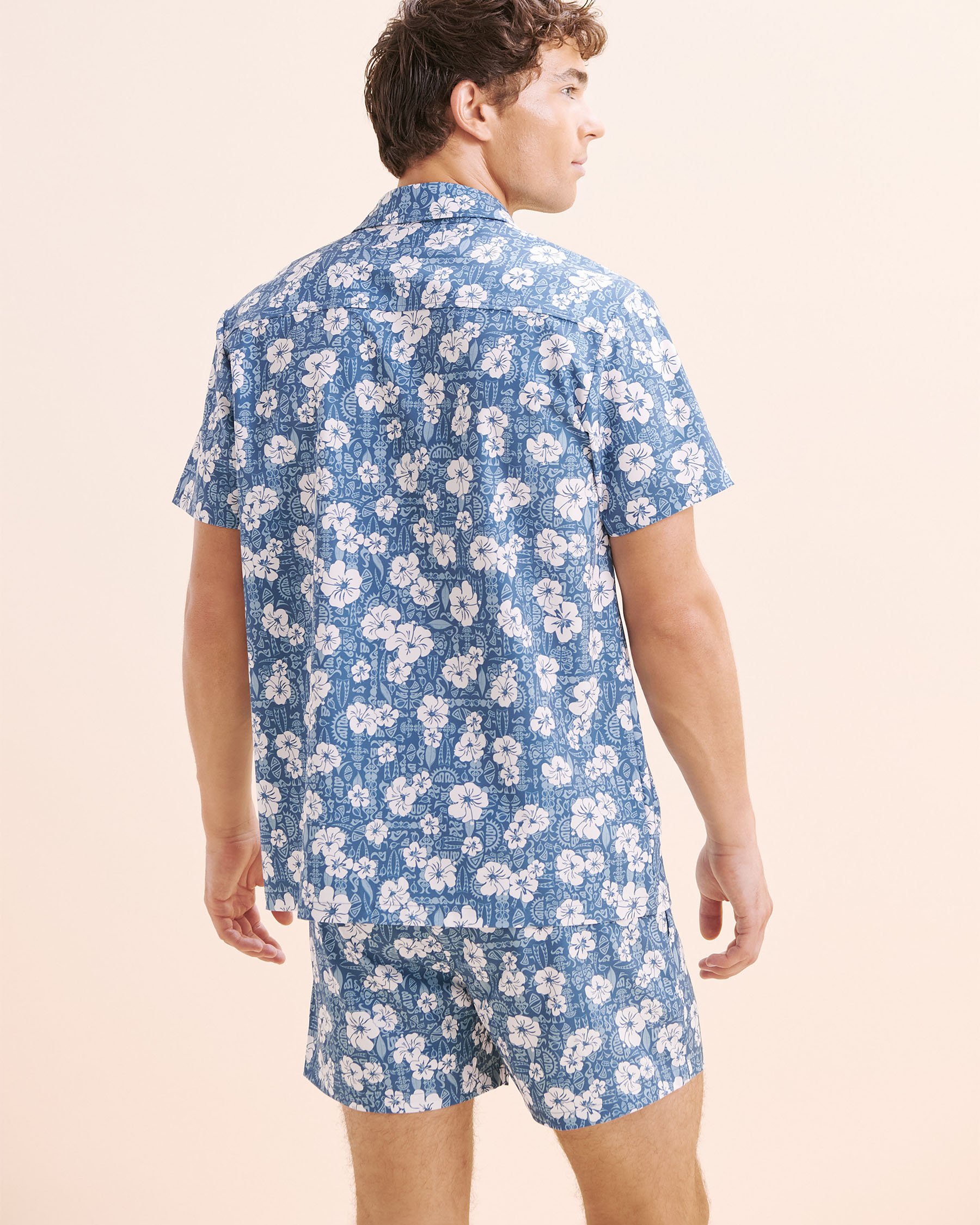 HAMABE Chemise à manches courtes Bleu 04100040 - View2