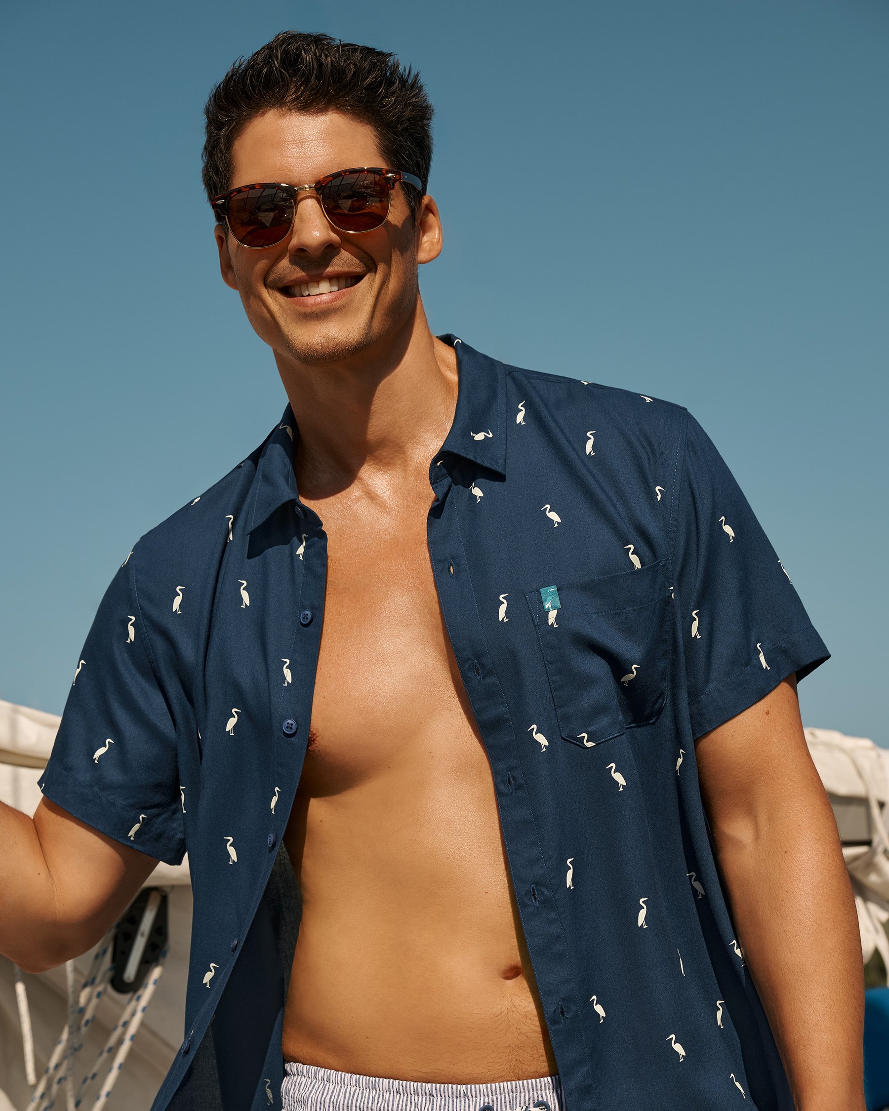 SHORELINE SEVEN Short Sleeves Shirt Poseidon blue 04100037 - View4