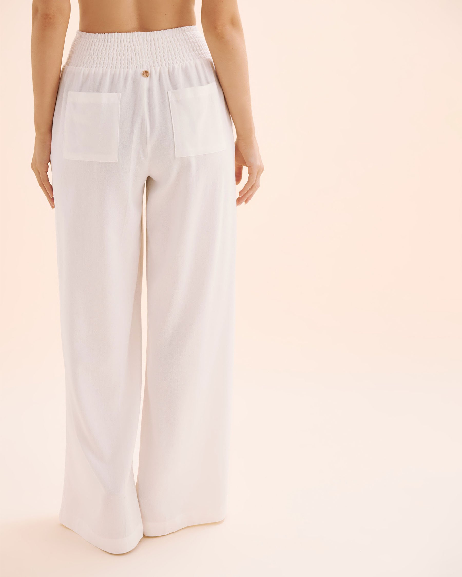 OFF THE BEACH Wide Leg Pants White 02200099 - View2