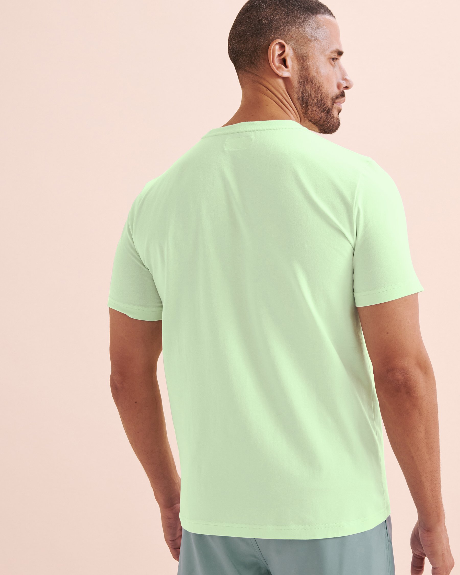 BERMIES Surf Crocs T-shirt Light Green SURF CROCS - View2