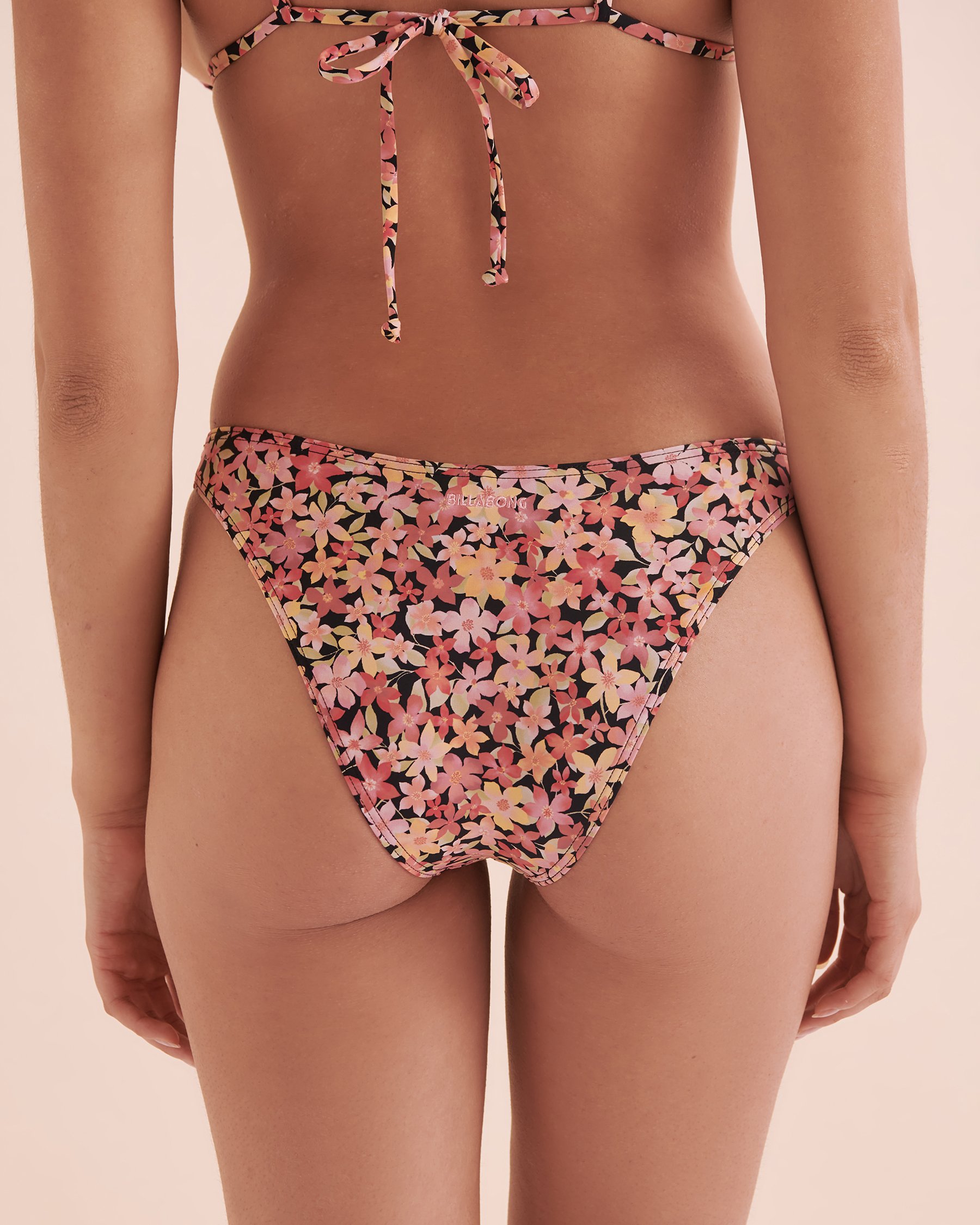 BILLABONG Love Army Hike Cheeky Bikini Bottom Pink Flowers ABJX401085 - View2