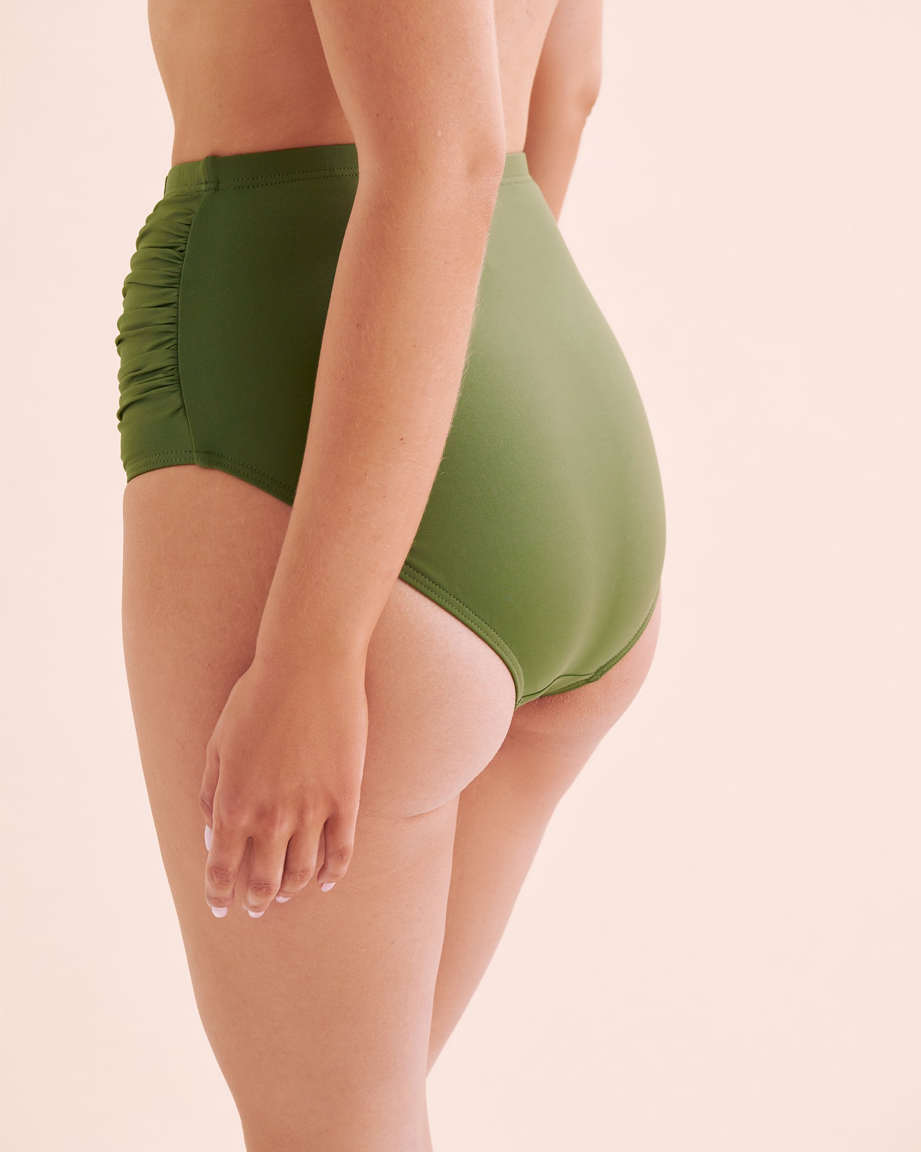 ARTESANDS Botticelli High Waist Bikini Bottom Khaki Green AT4705P - View3