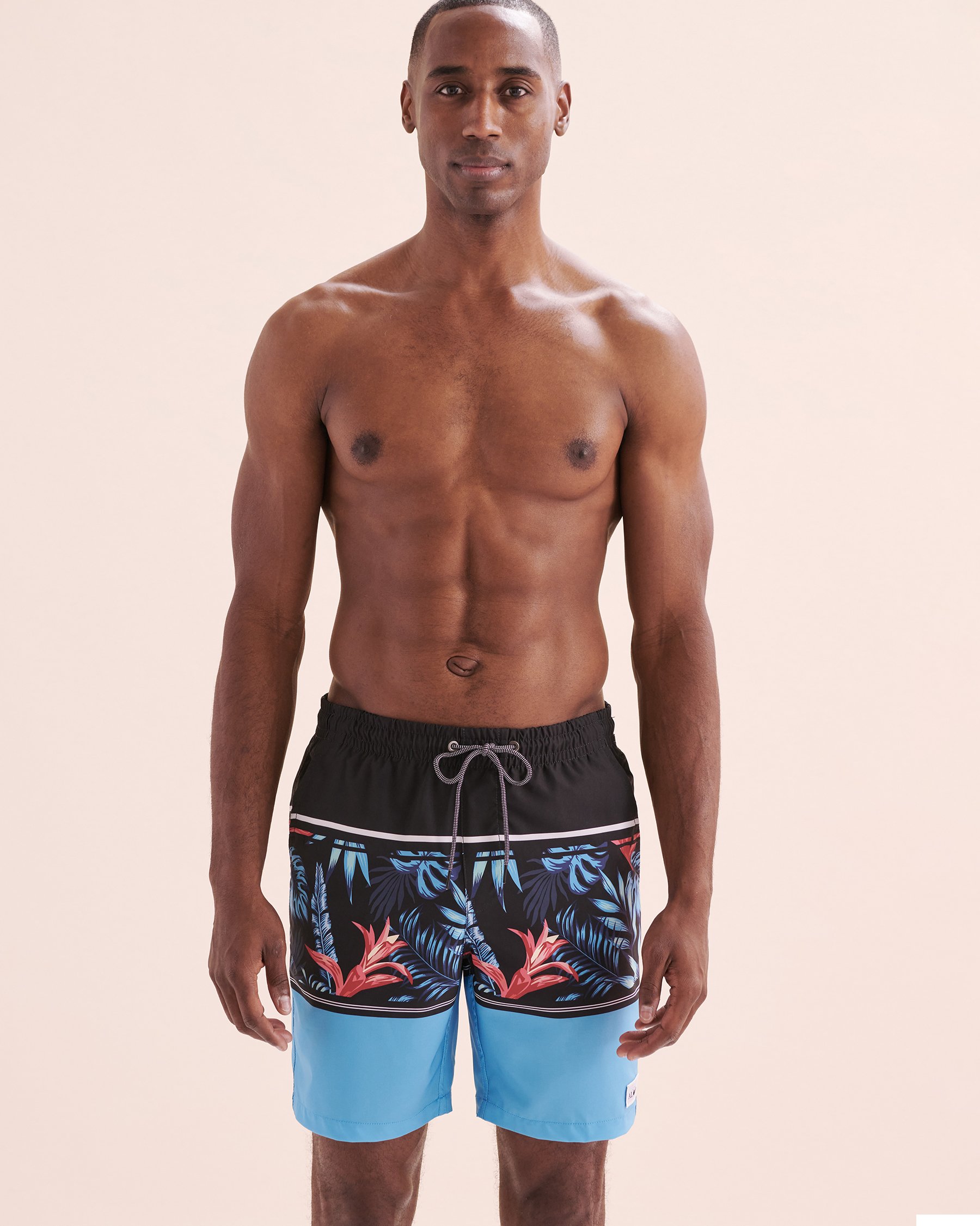 LUCKY ALOHA Epic Volley Swimsuit Black & Blue EPC1052 - View5