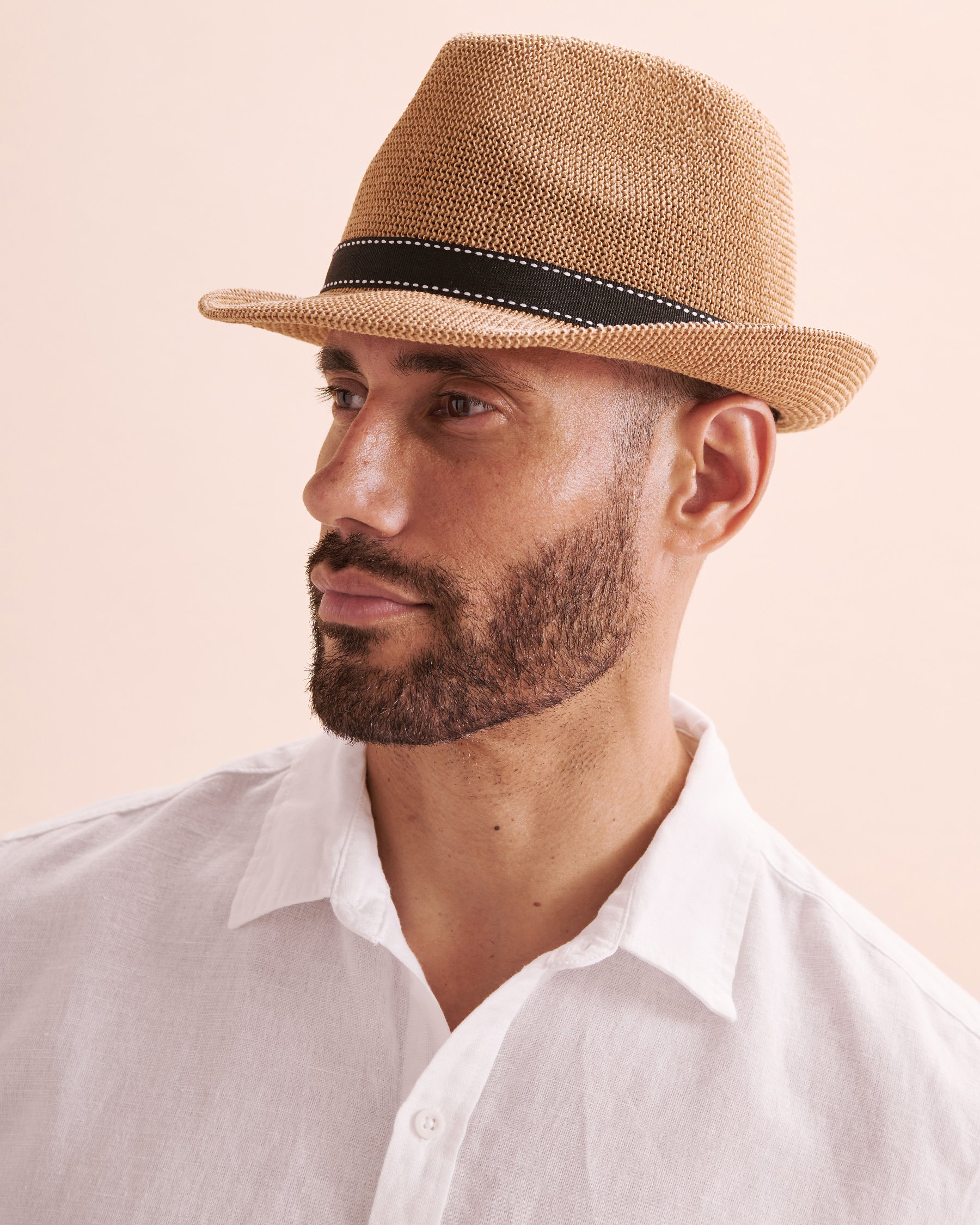 FINDS Fedora Straw Hat Cognac LA412-12670 - View3