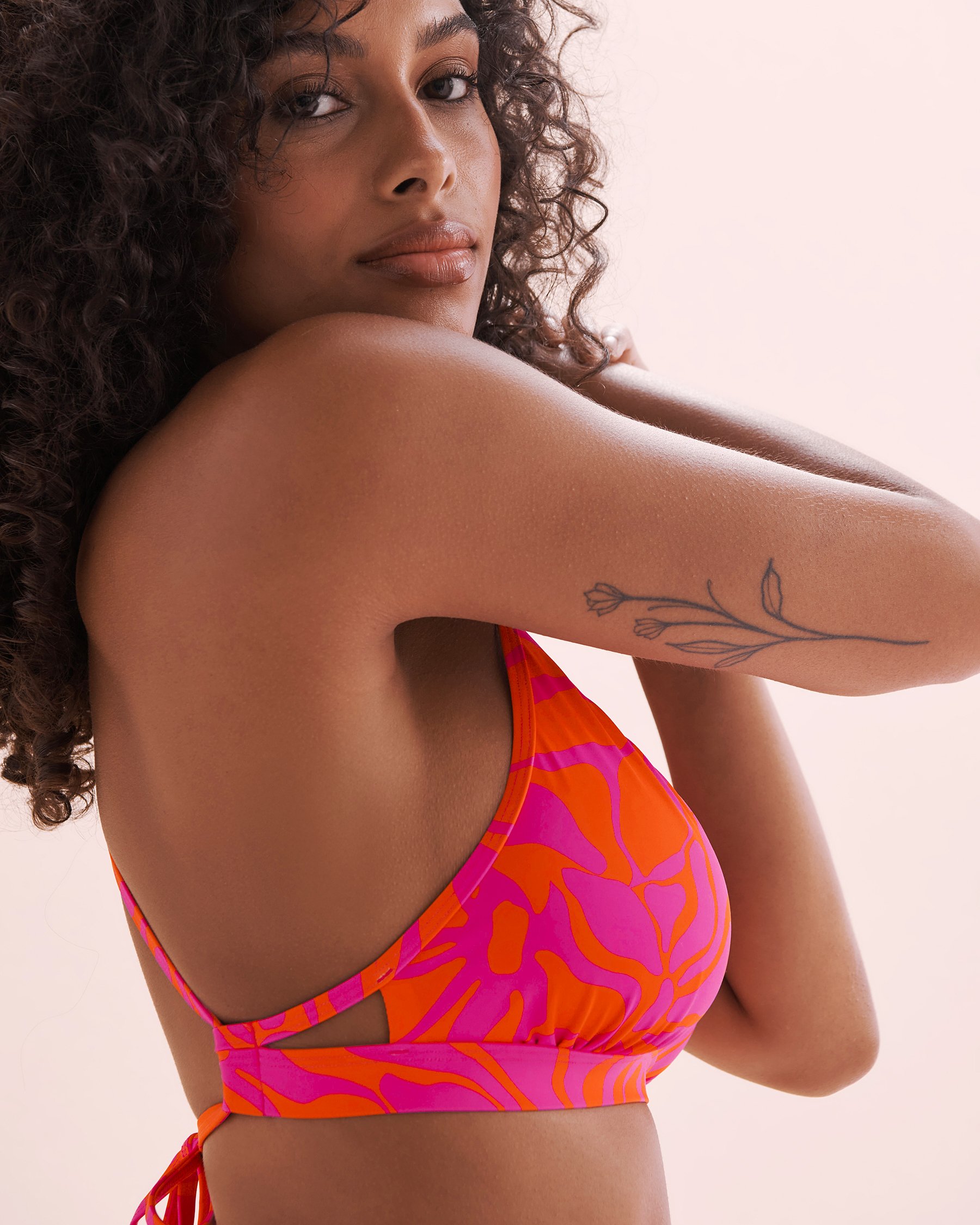 EIDON Free Spirit Madison D-DD-E Cup Bralette Bikini Top Dragonfruit BV270125D - View4