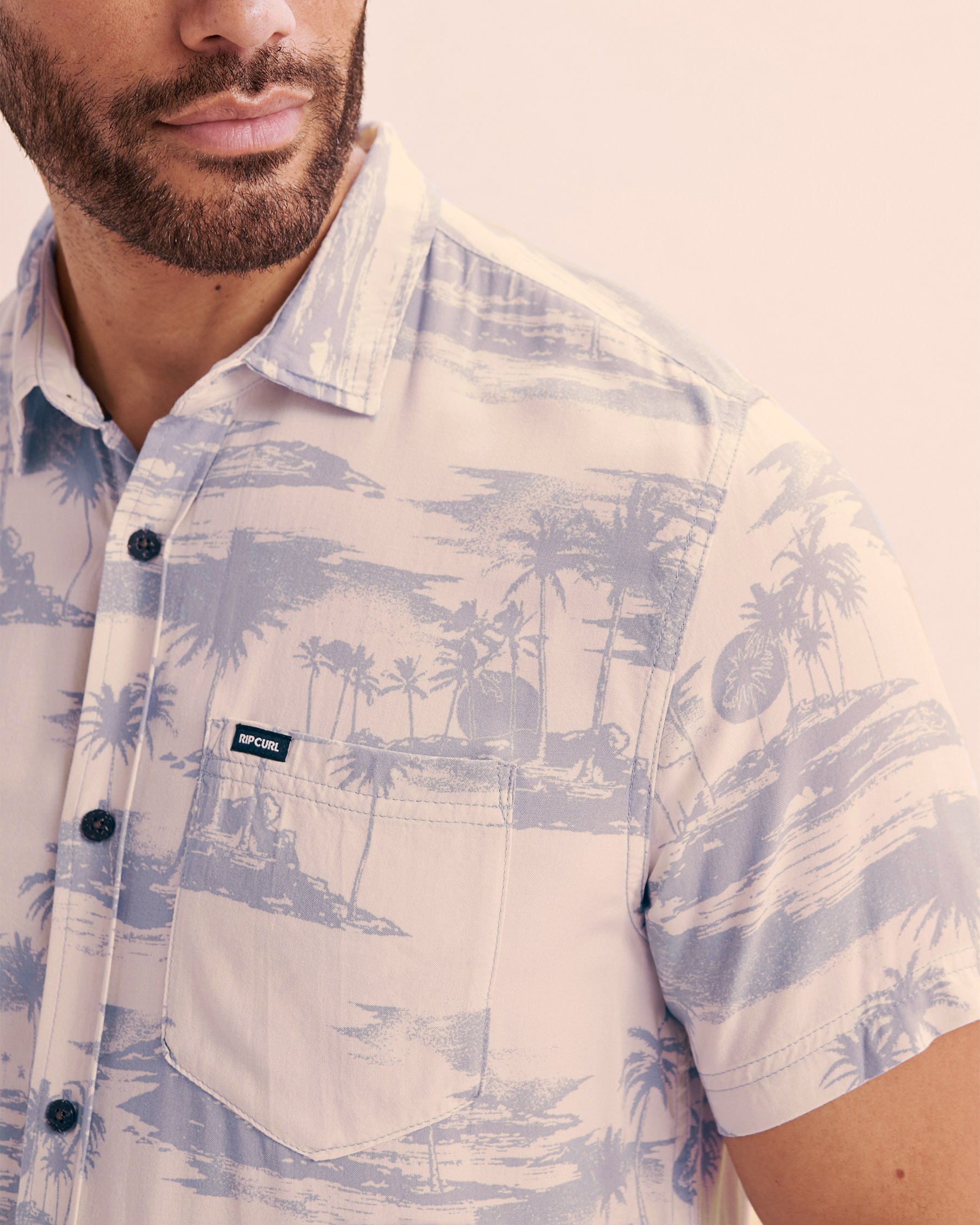 RIP CURL Fun Times Short Sleeve Shirt White 03QMSH - View3