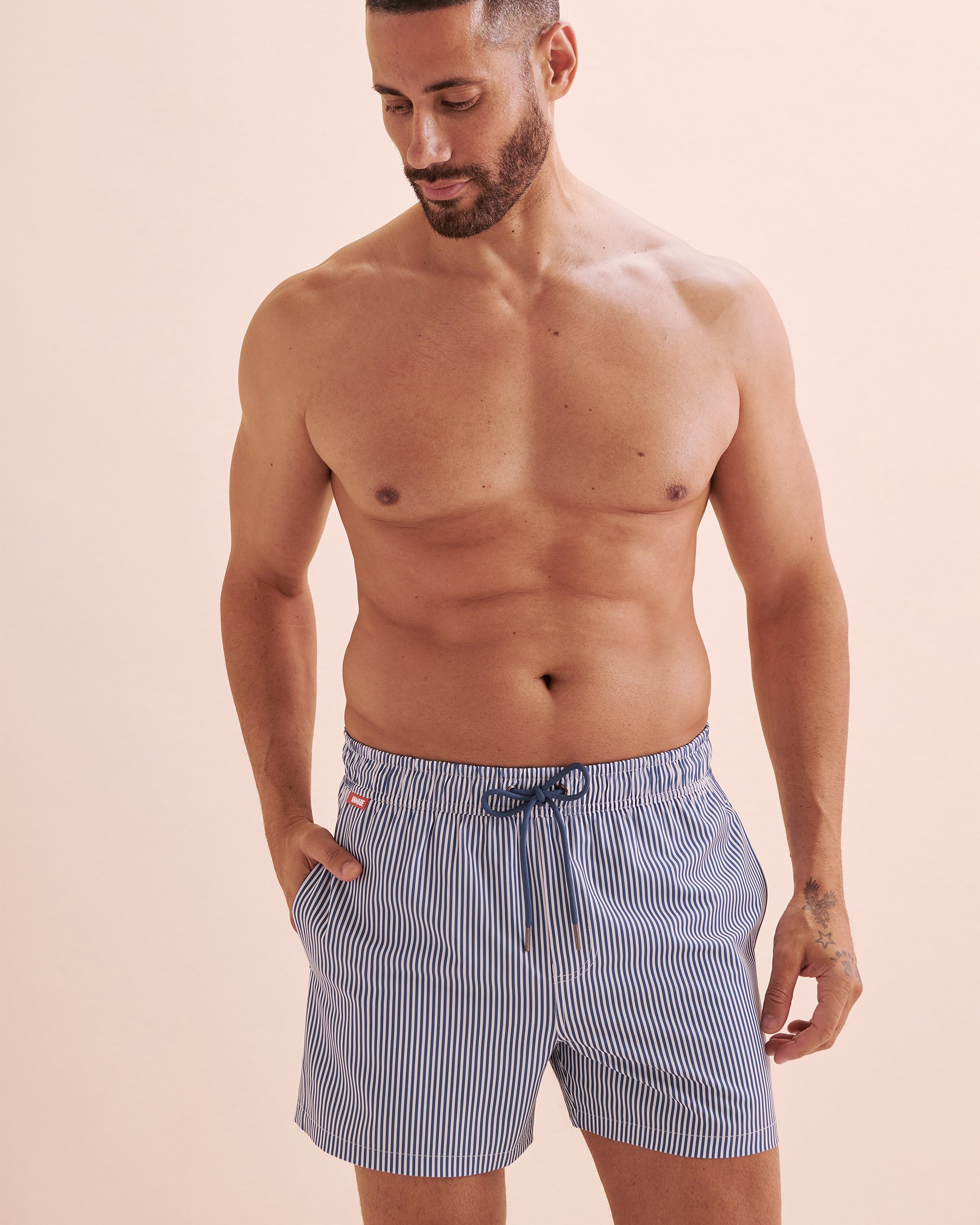 HAMABE Volley Swimsuit Stripes 03100040 - View4