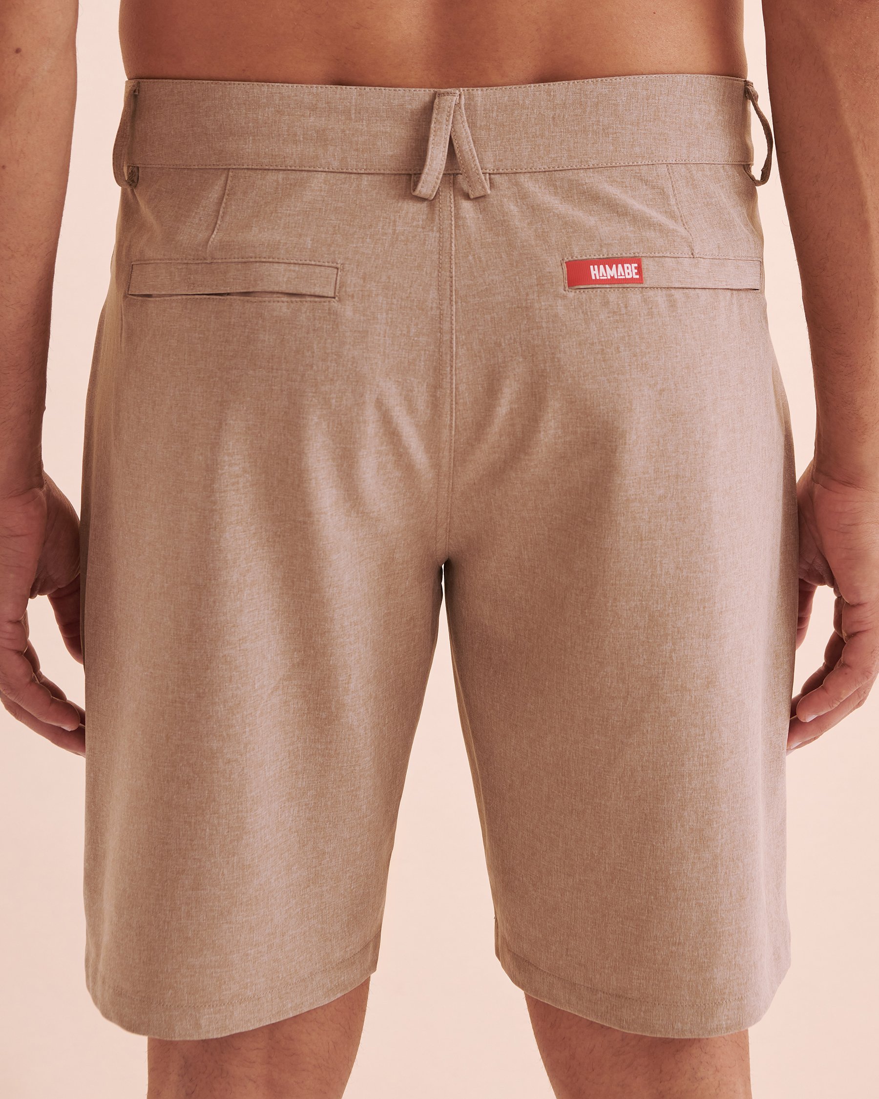 HAMABE Hybrid Shorts Light Khaki 03100038 - View5