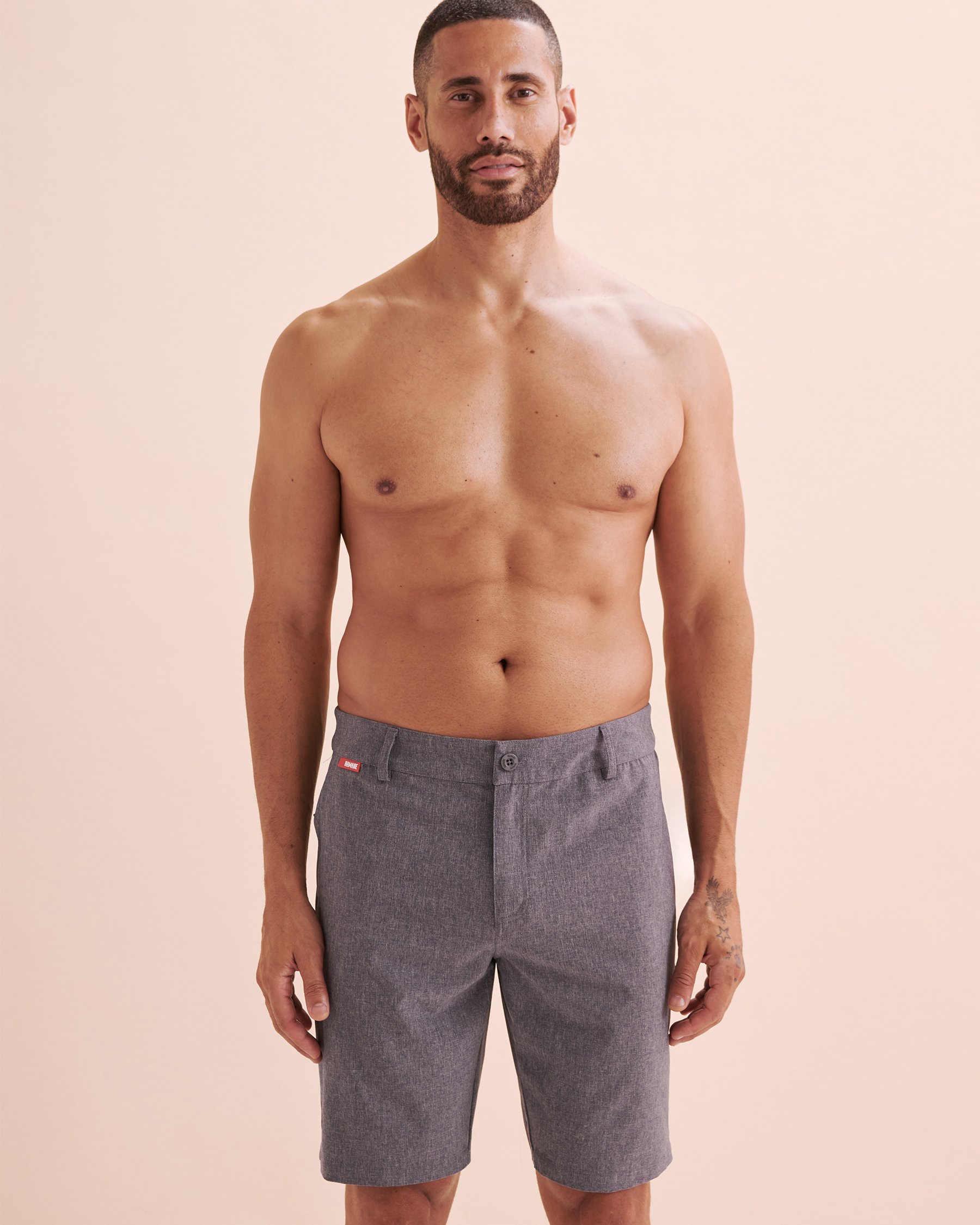 HAMABE Hybrid Shorts Navy Blue 03100038 - View6