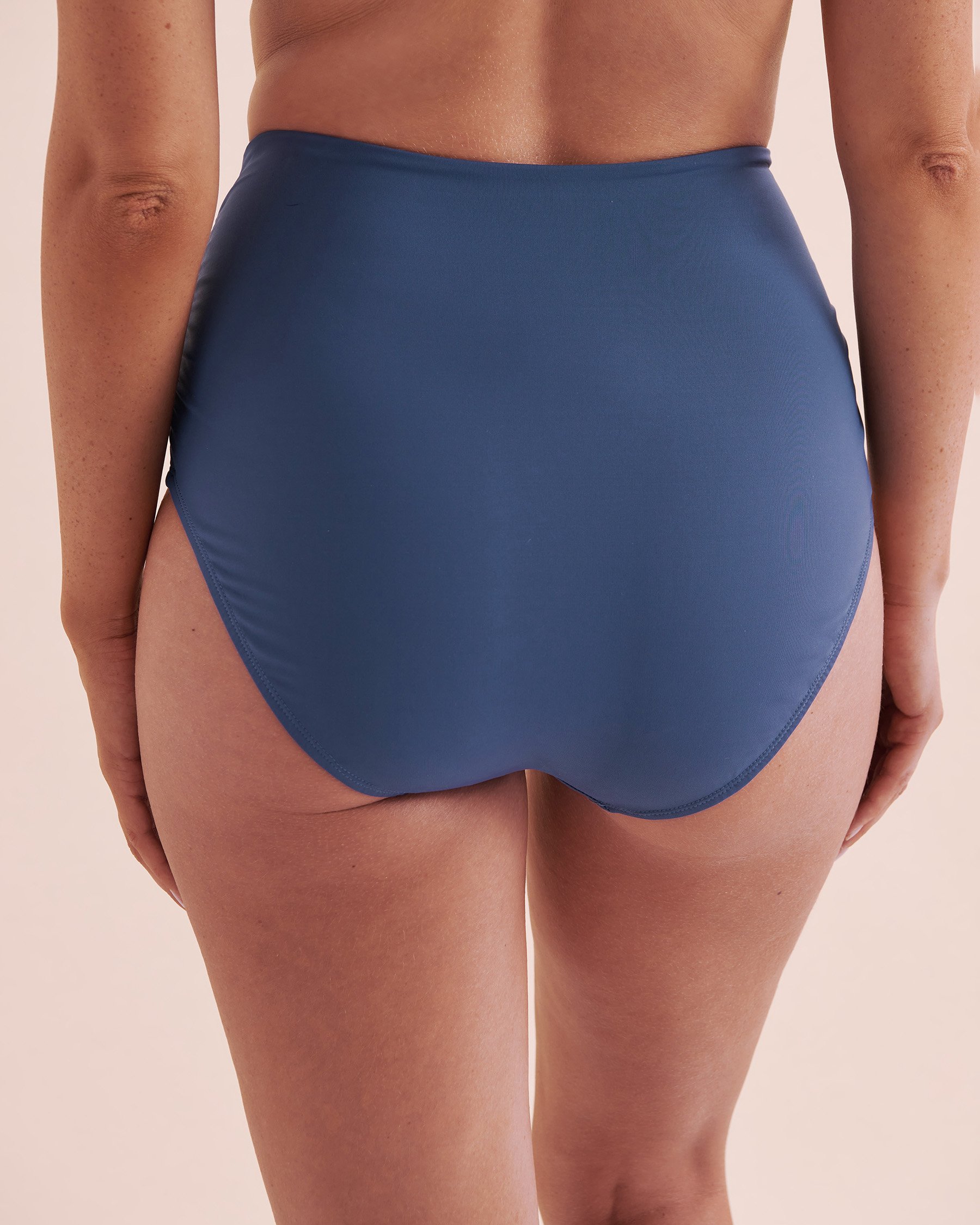 ANNE COLE Live in Color Convertible Bikini Bottom Slate Blue MYMB36001 - View6