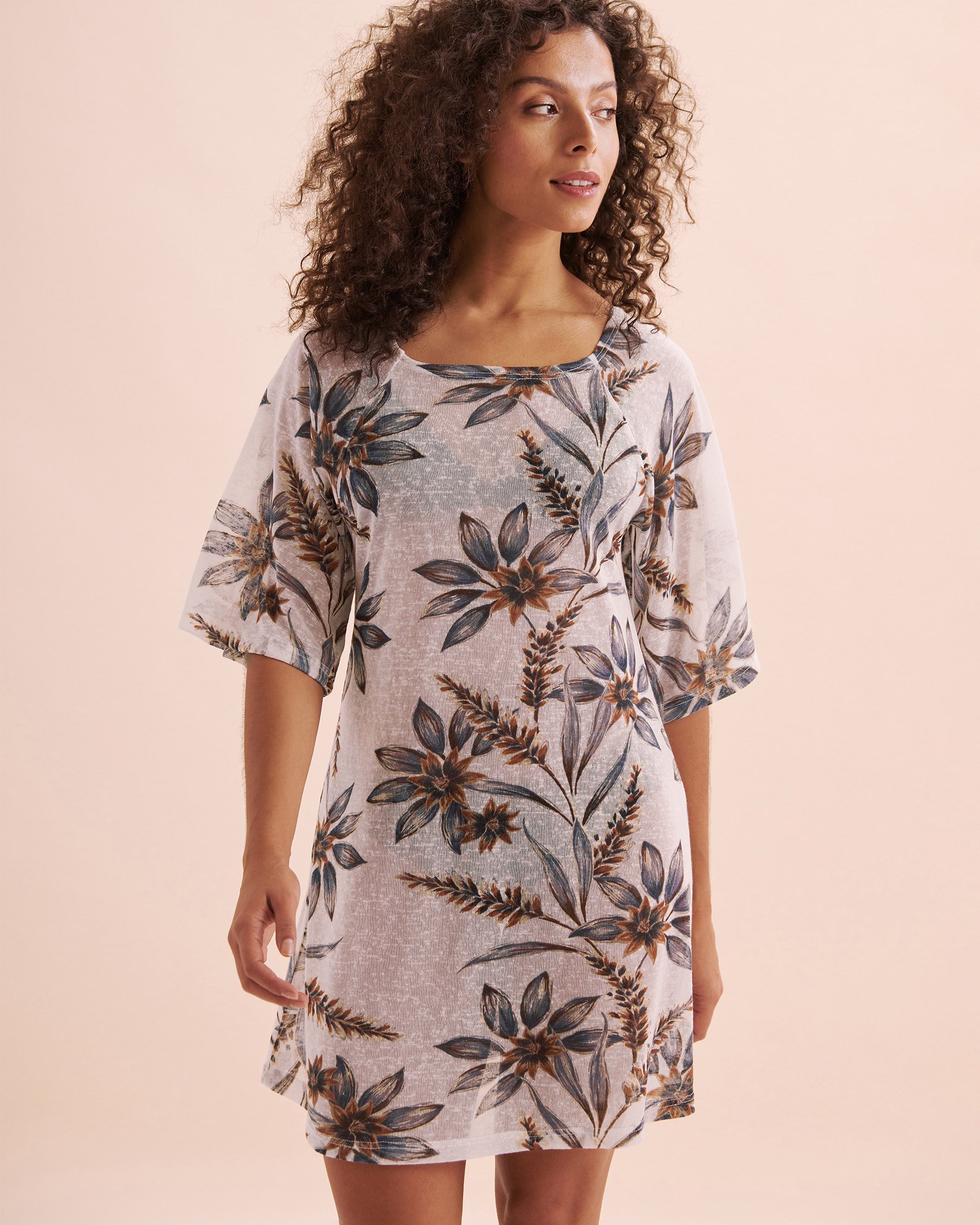 COVER ME Montauk 3/4 Sleeve Tunic Montauk Print 25025206 - View1