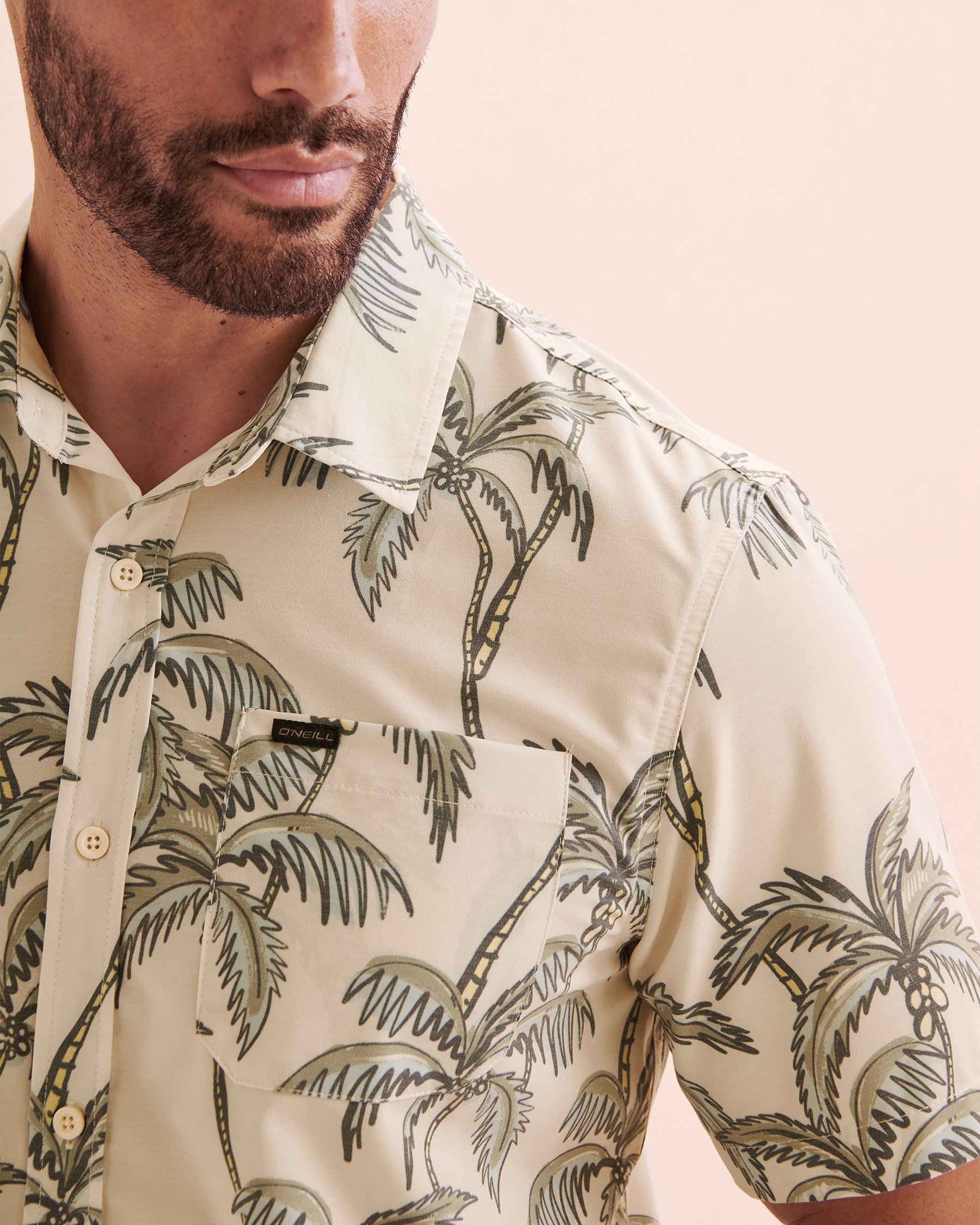 O'NEILL Trvlr UPF Traverse Short Sleeve Shirt Cream White SU4104100 - View3