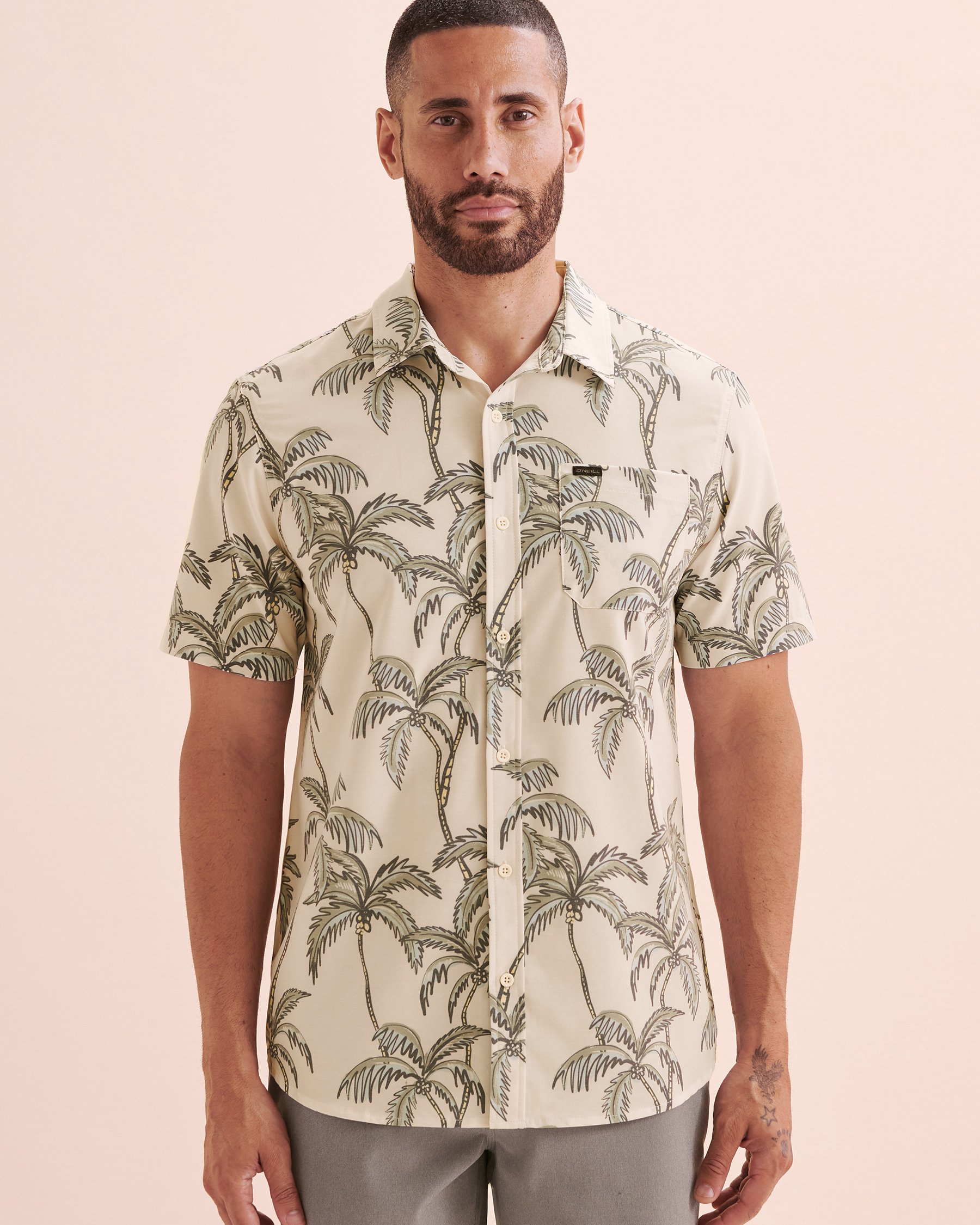 O'NEILL Trvlr UPF Traverse Short Sleeve Shirt Cream White SU4104100 - View4