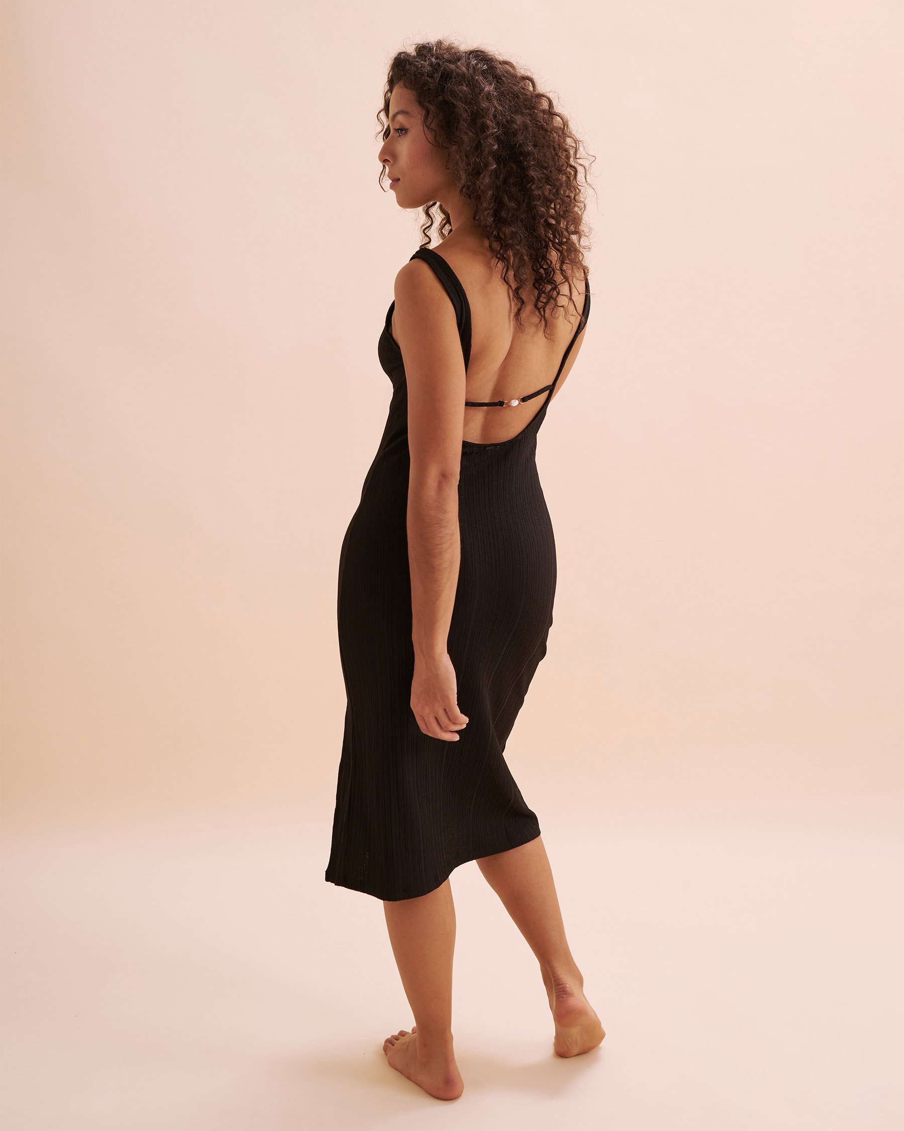EVERYDAY SUNDAY Open Back Cover-Up Dress Black ESBEAW04303 - View5