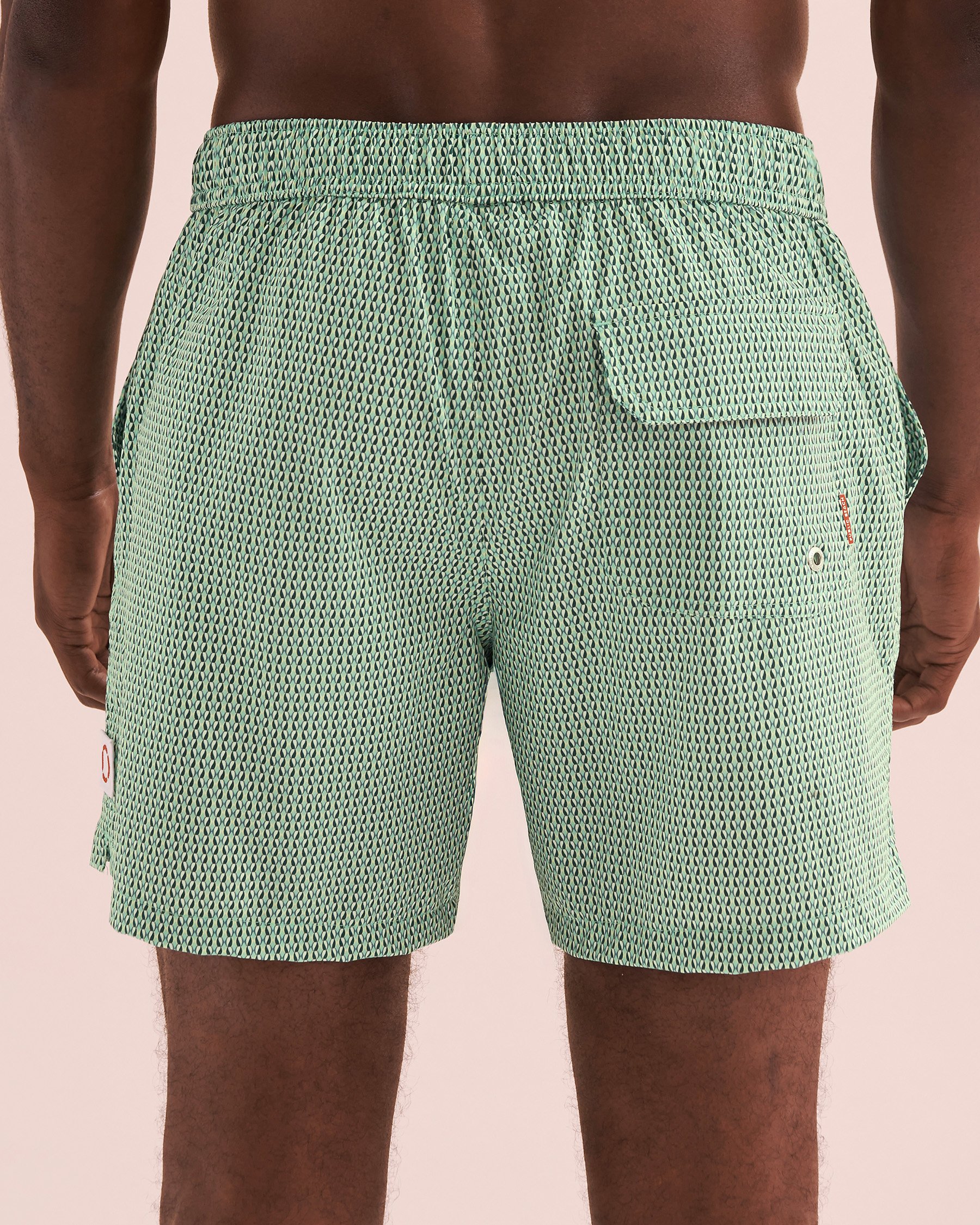 PUBLIC BEACH Micro Geo Volley Swimsuit Green PB7612BIK - View2