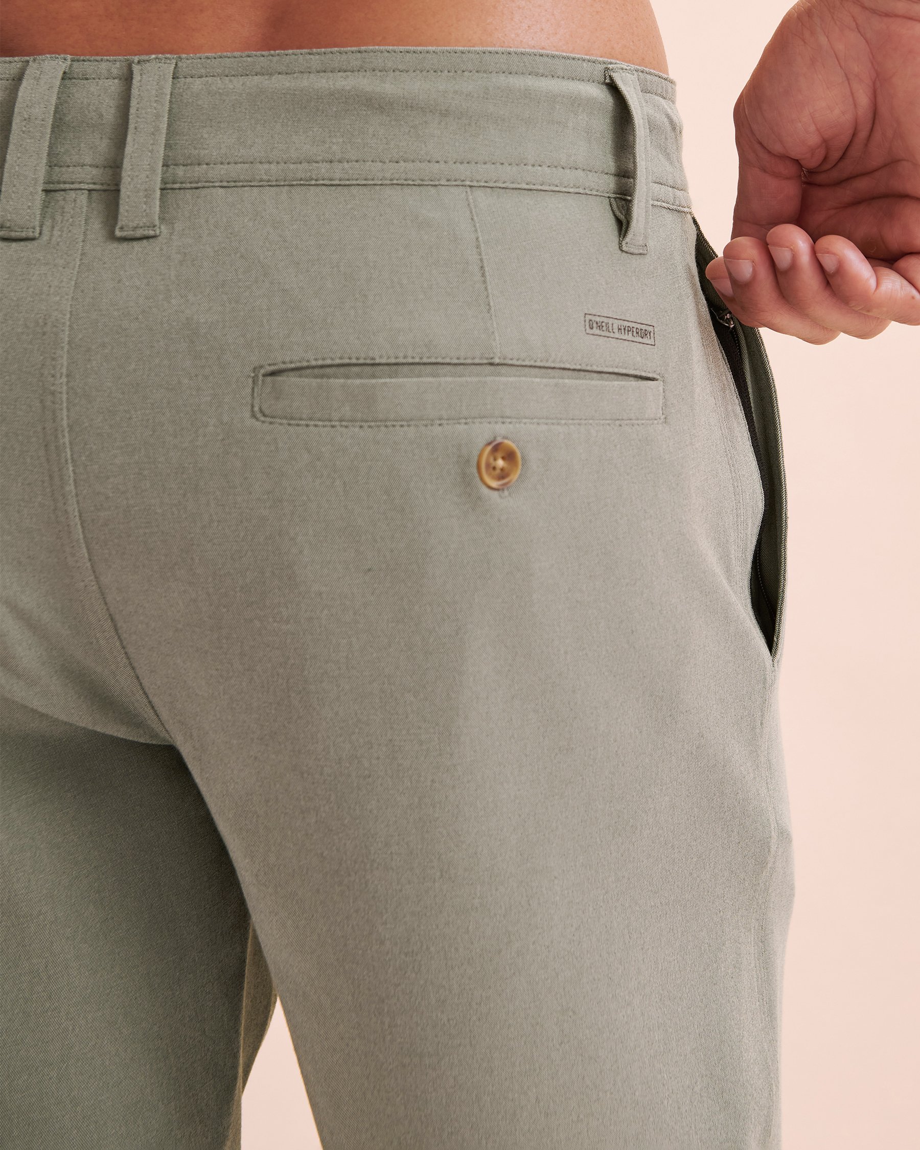 O'NEILL Reserve Light Check Hybrid Shorts Dark Olive Green SP318A006 - View3