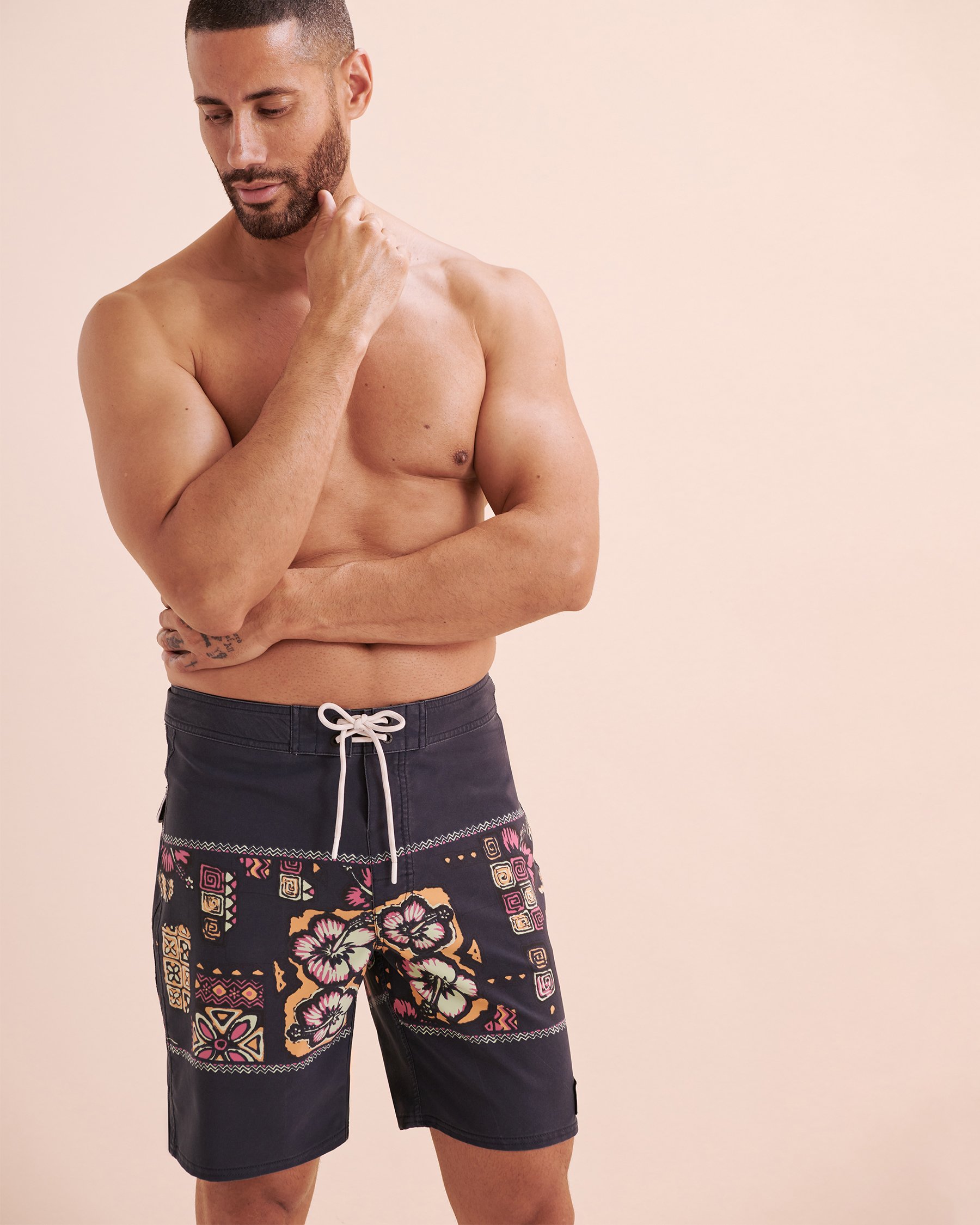 RIP CURL Mirage Hoffman Floral Boardshort Swimsuit Navy Blue 09VMBO - View4