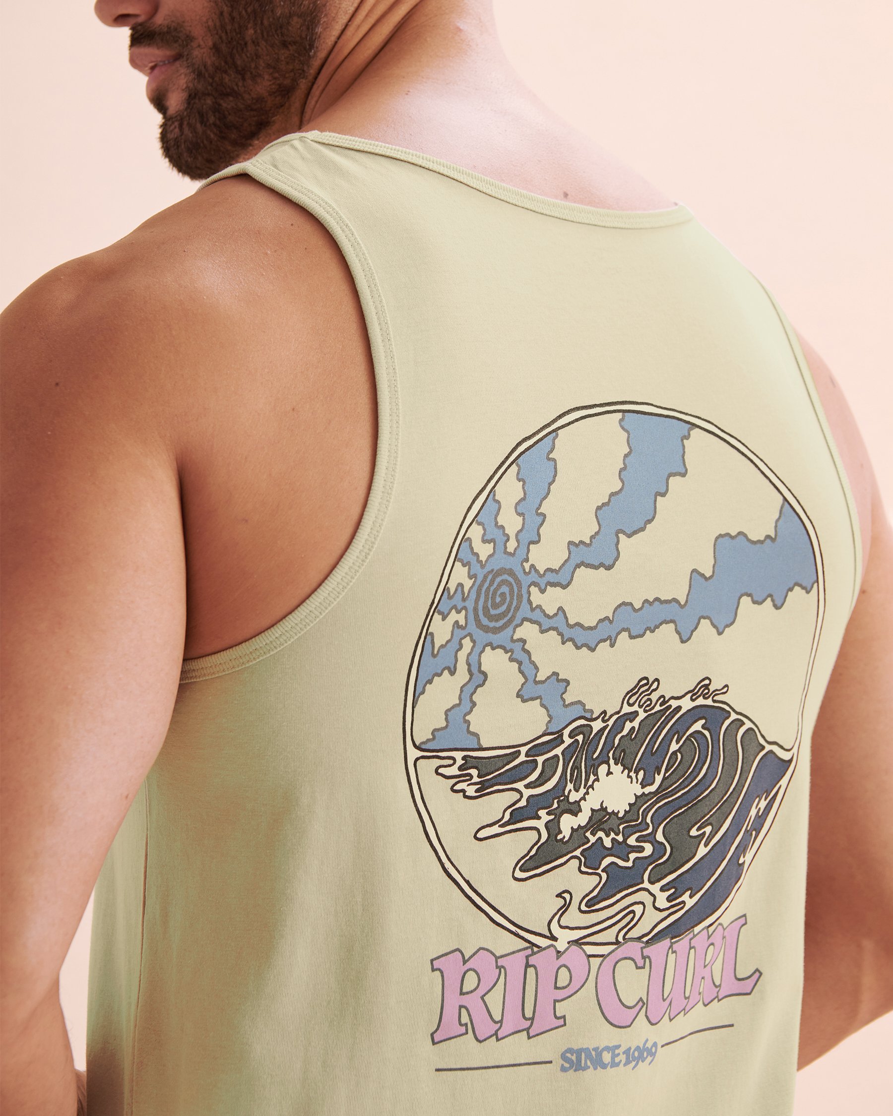 RIP CURL Hazed and Tubed Tank Top Mint Green 0KZMTE - View2