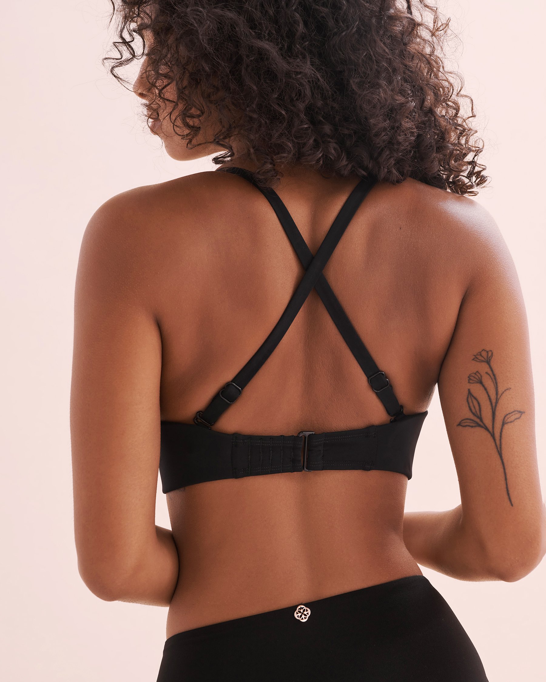 TURQUOISE COUTURE Haut de bikini bandeau bonnet D Noir 01200085 - Voir6