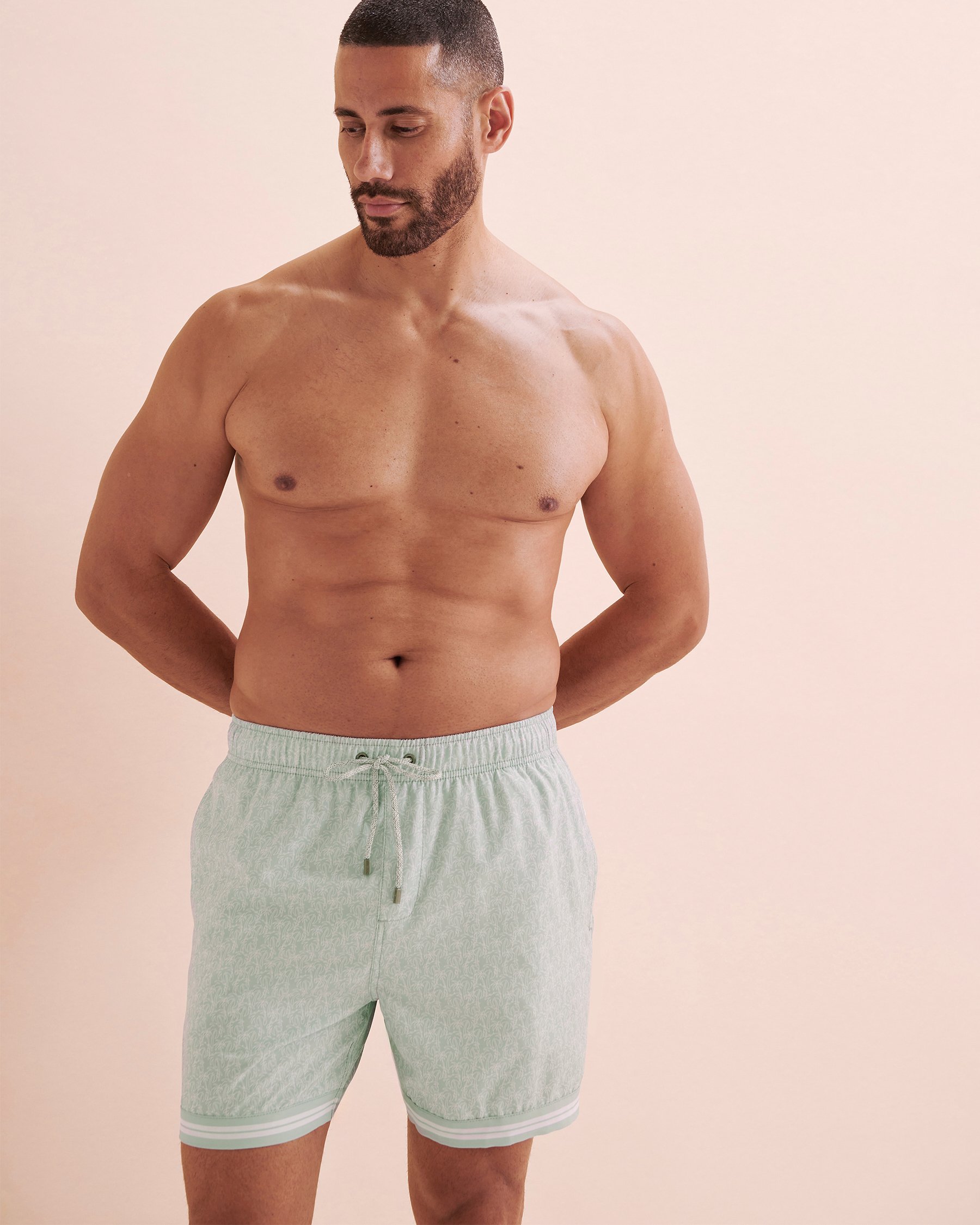 VINTAGE SUMMER Volley Swimsuit Green V70819 - View4