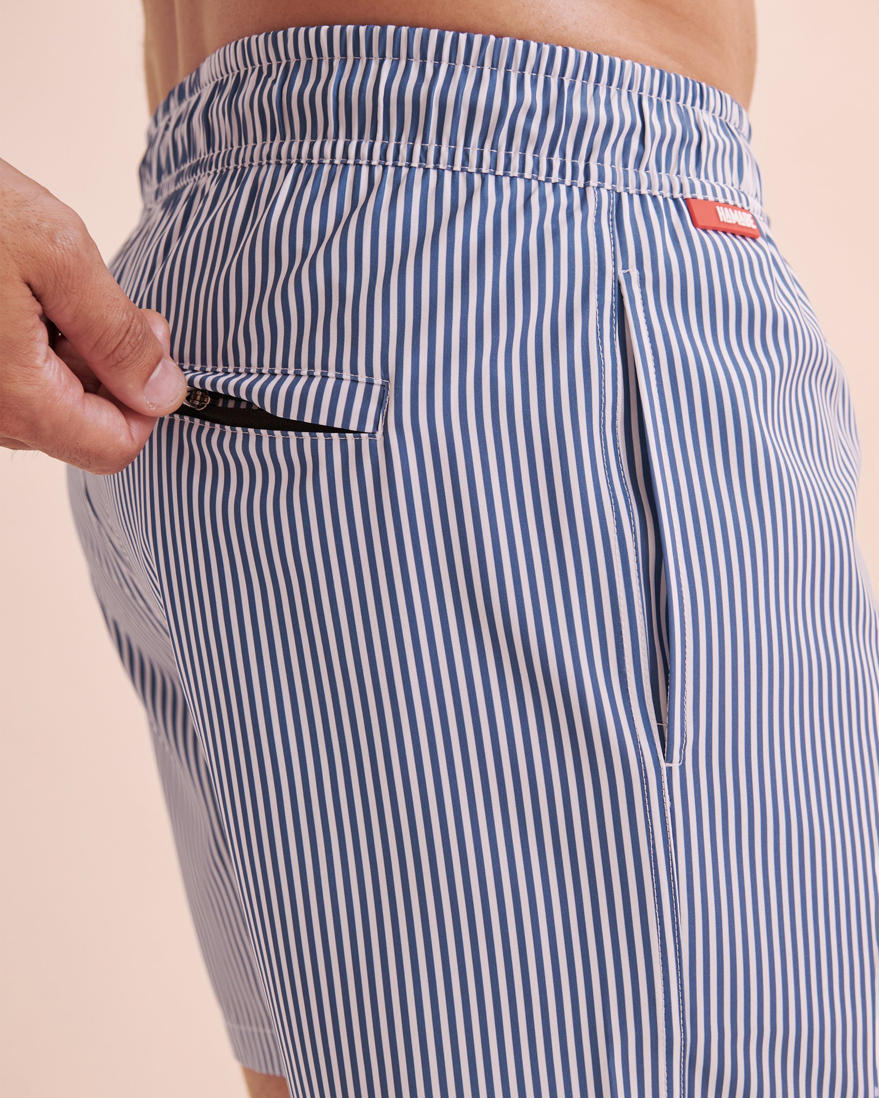 HAMABE Volley Swimsuit Stripes 03100040 - View3