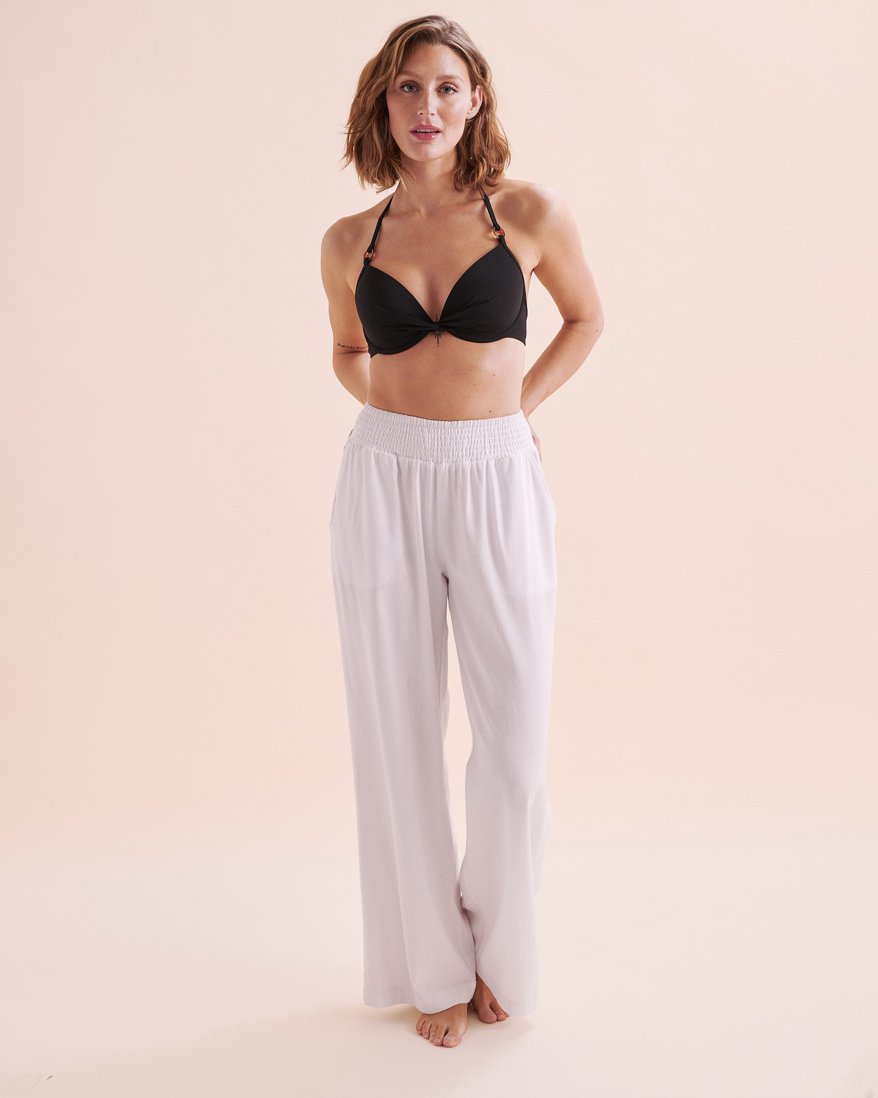 OFF THE BEACH Wide Leg Pants White 02200075 - View5