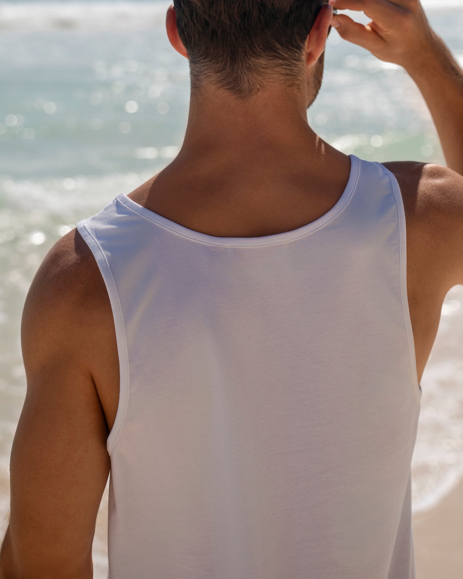 HAMABE Camisole en coton Blanc 04100029 - View2