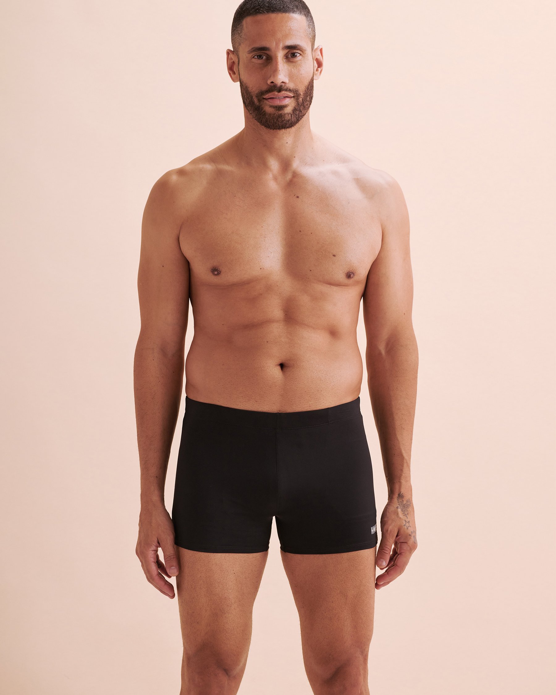 HAMABE Maillot de bain boxer Noire 03100045 - Voir5
