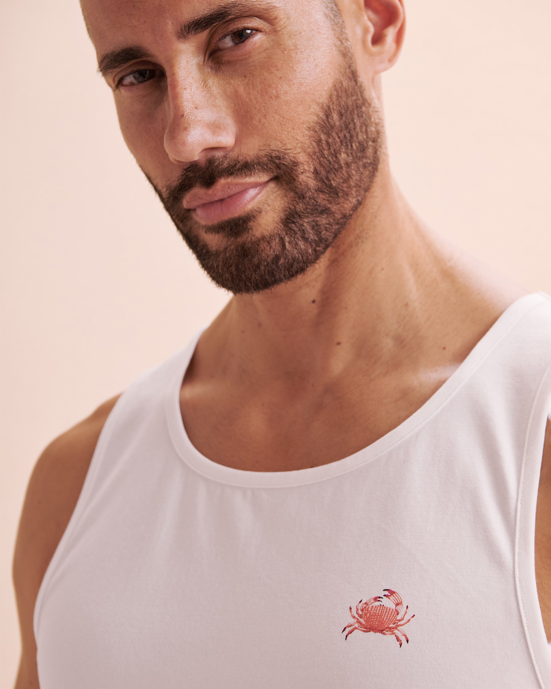 HAMABE Camisole en coton Blanc 04100029 - Voir5