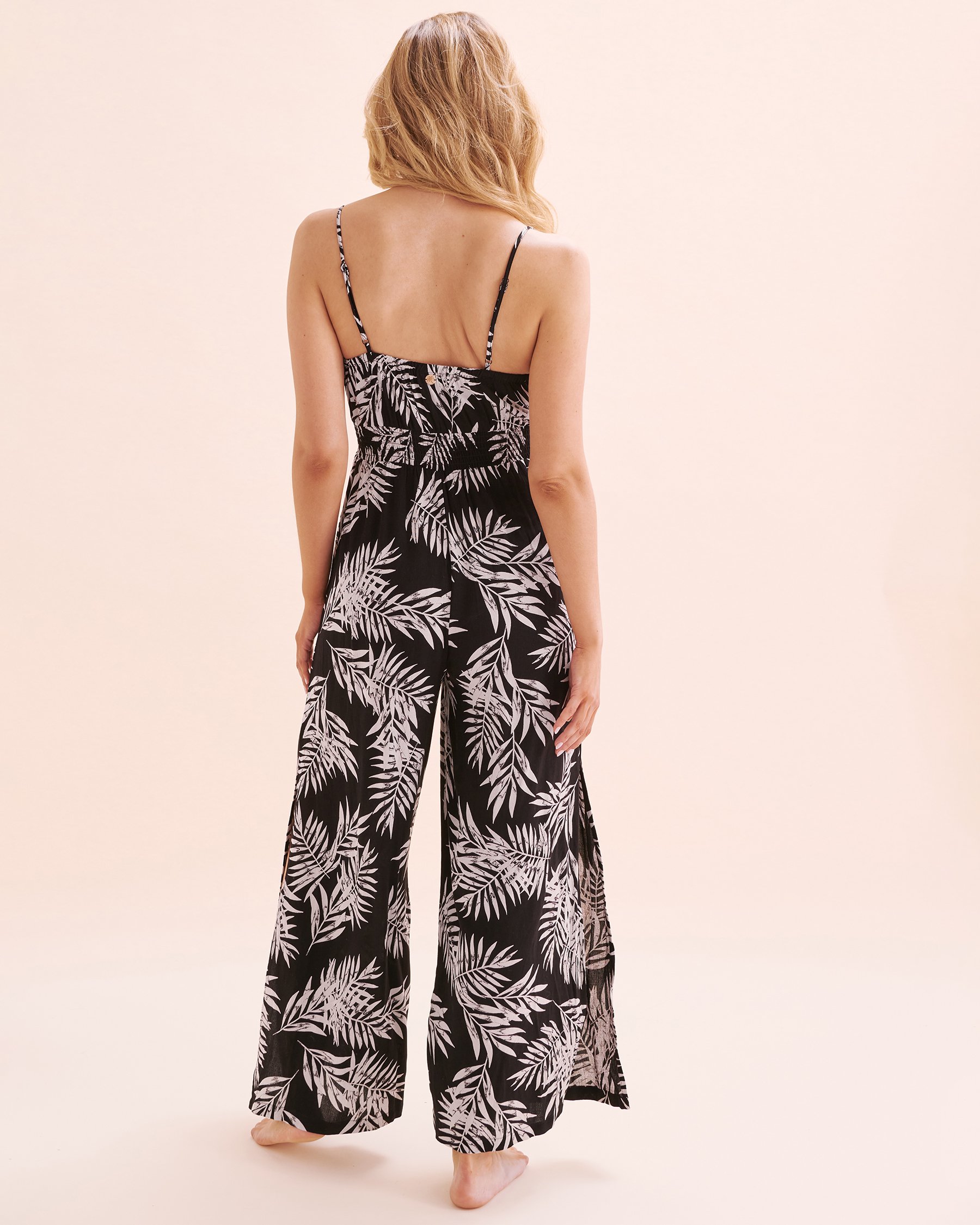 OFF THE BEACH Tropical Foliage Sleeveless Jumpsuit Tropical foliage print 02300143 - View6