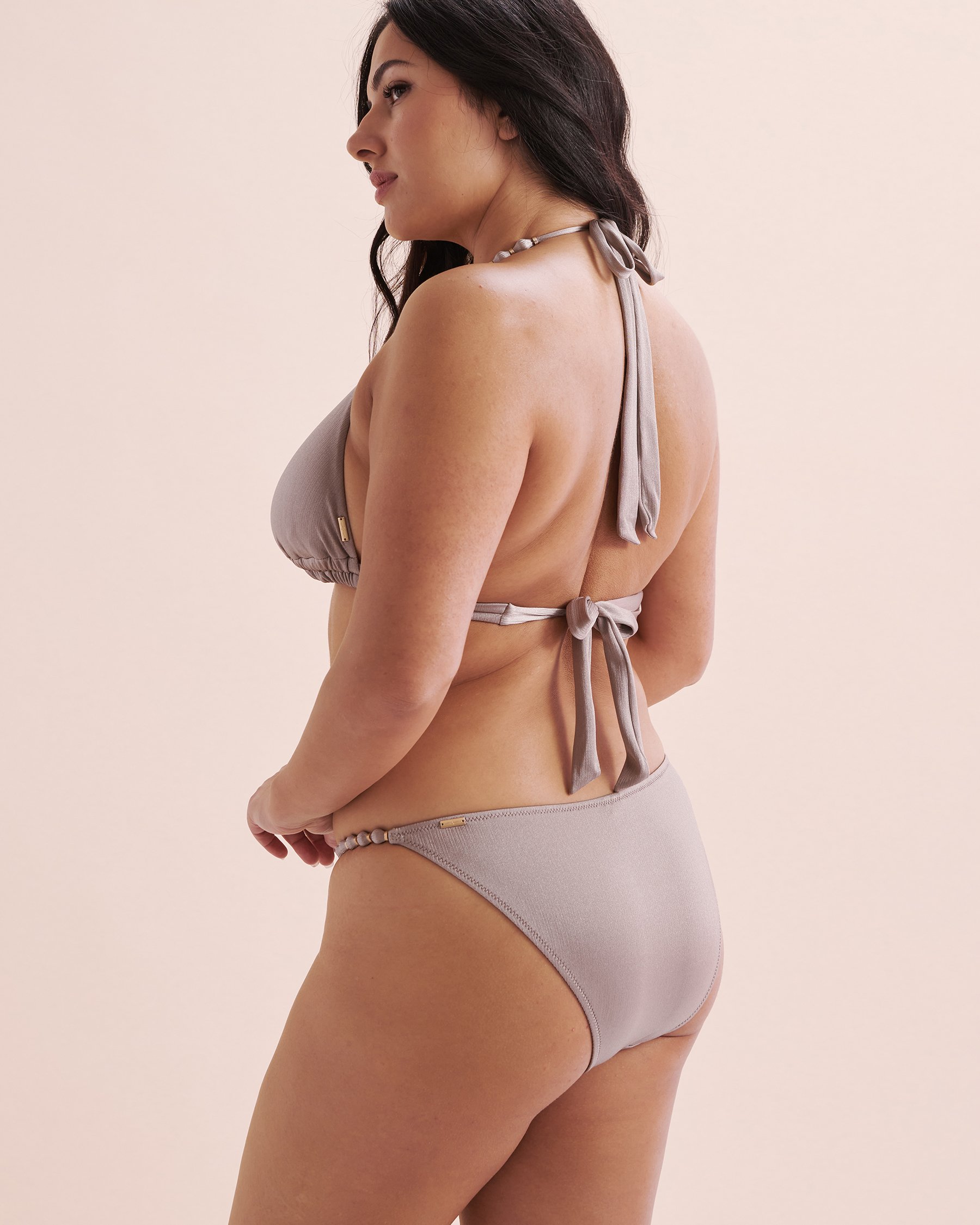 SANTEMARE Haut de bikini triangle Maldives Beach Gris pierre 01100358 - View2