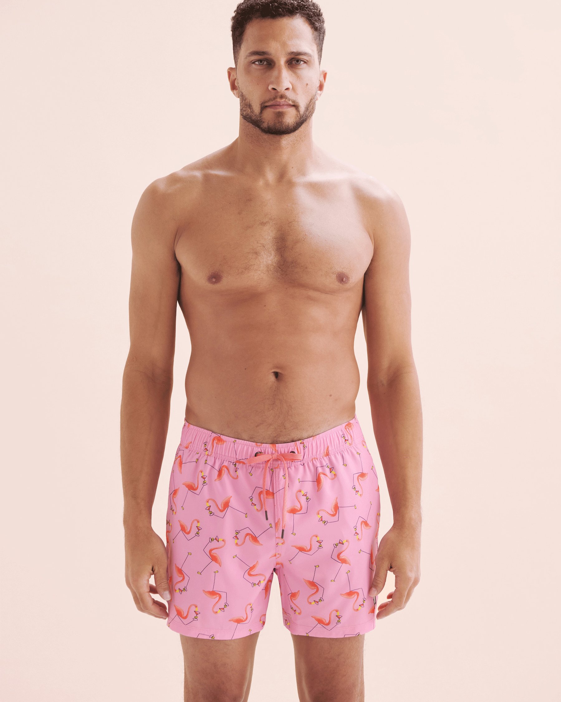 SAXX Oh Buoy Volley Swimsuit Pink Flamigno Print SXSW03L - View8