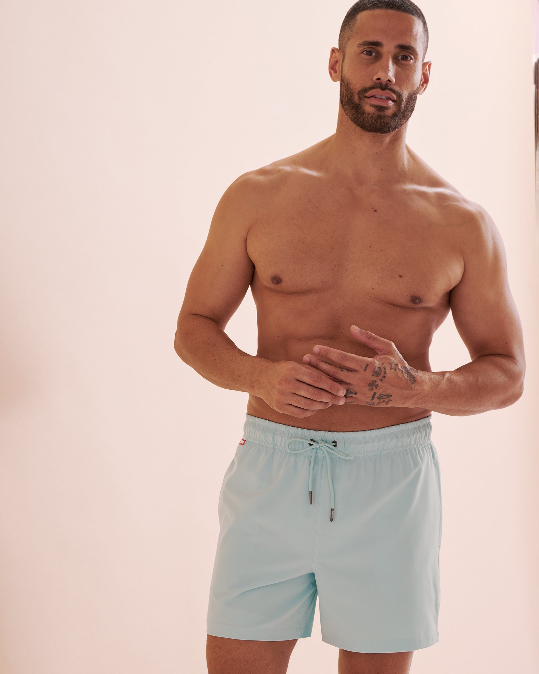 HAMABE Maillot volley Bleu aquatique 03100043 - View9