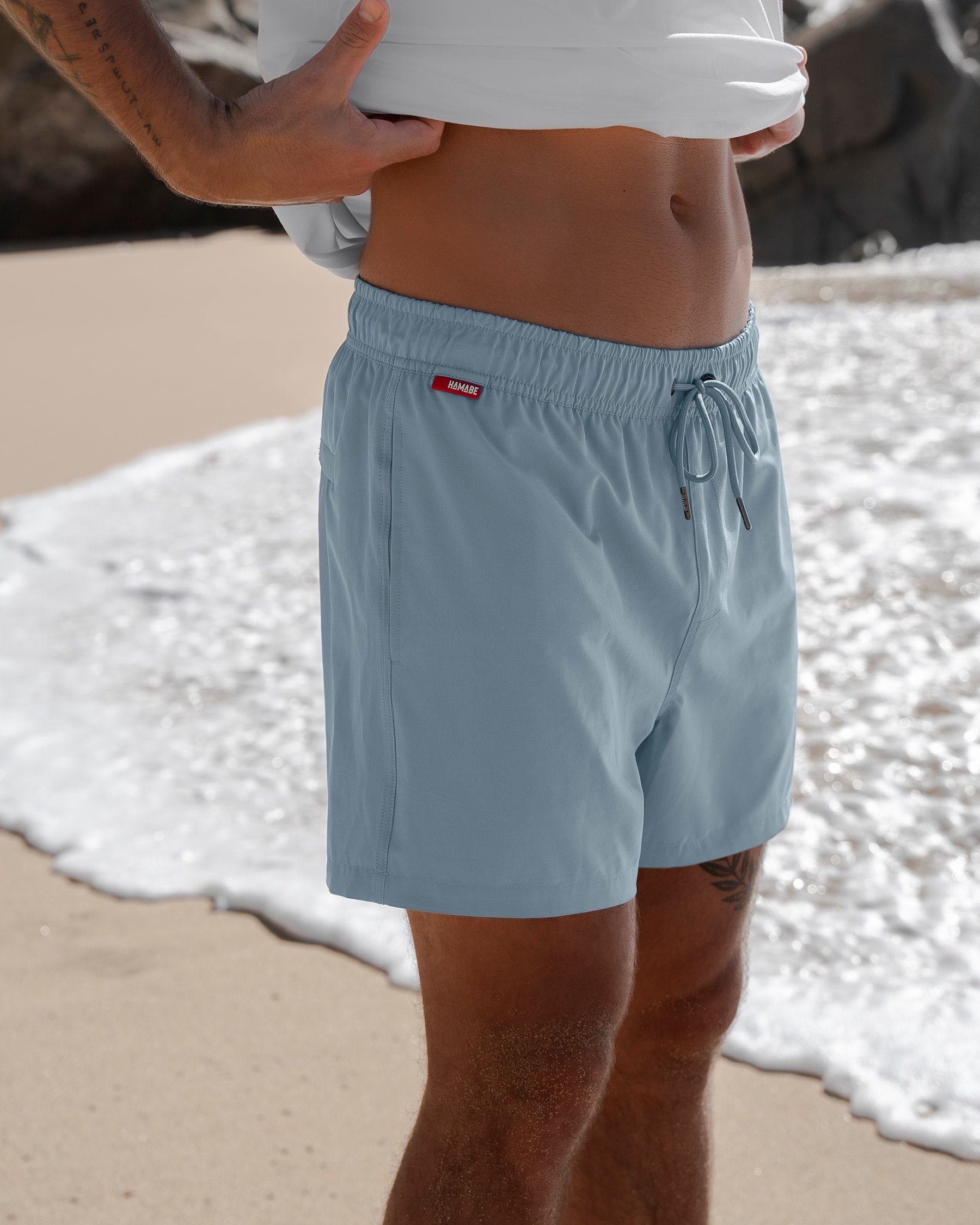 HAMABE Maillot volley avec filet Bleu crépuscule 03100047 - View1