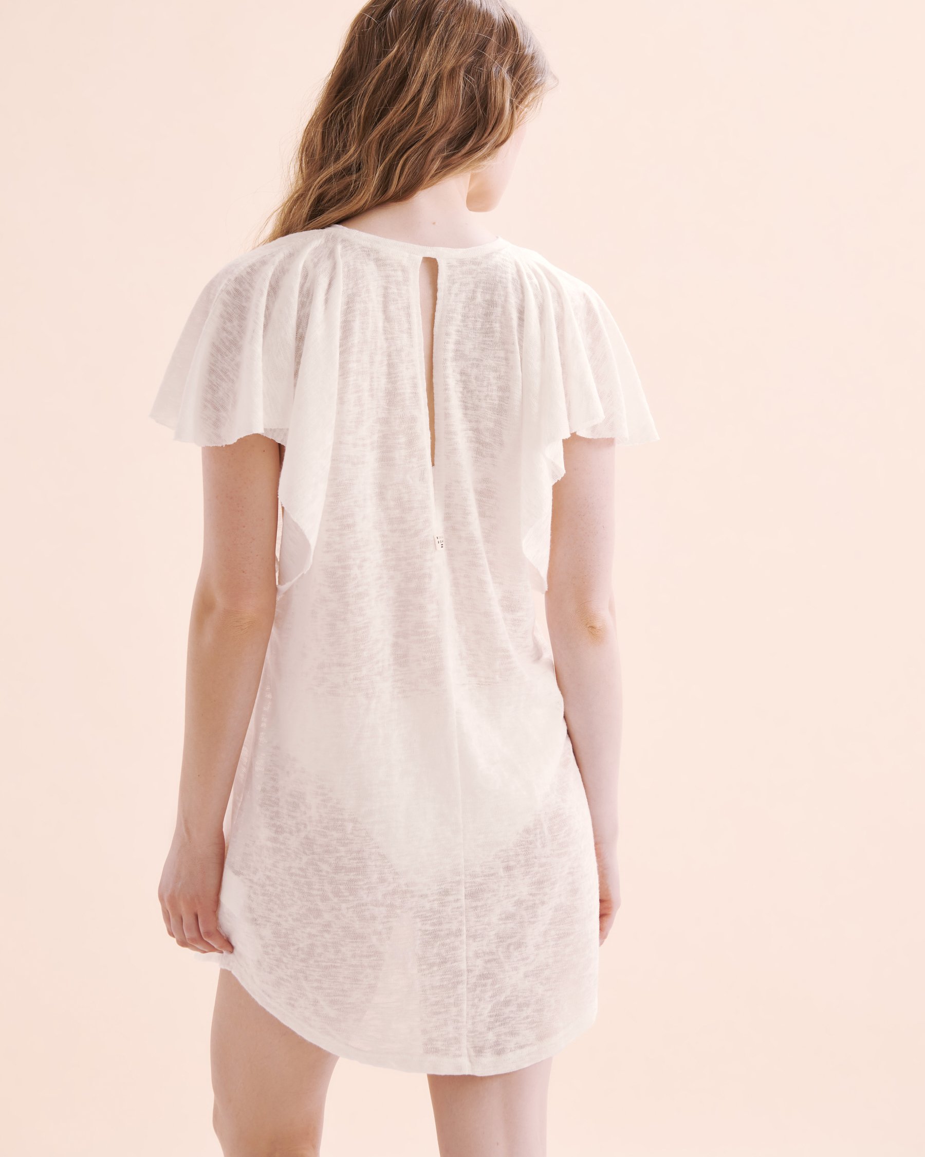 BILLABONG Out Of Waves Cover-up Knit Dress Crystal White XV07TBOU - View2