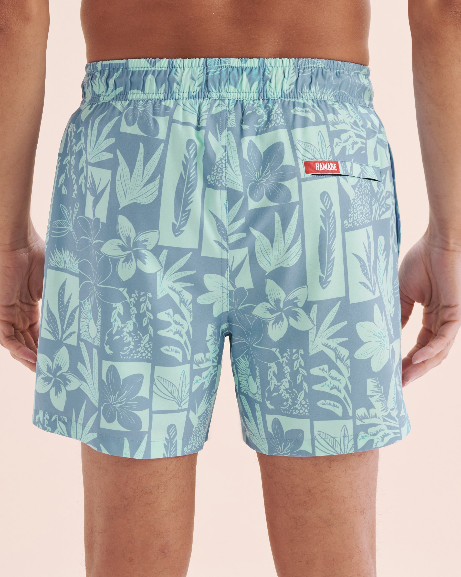 HAMABE Volley Swimsuit with Long Lining Dusk Blue 03100046 - View6