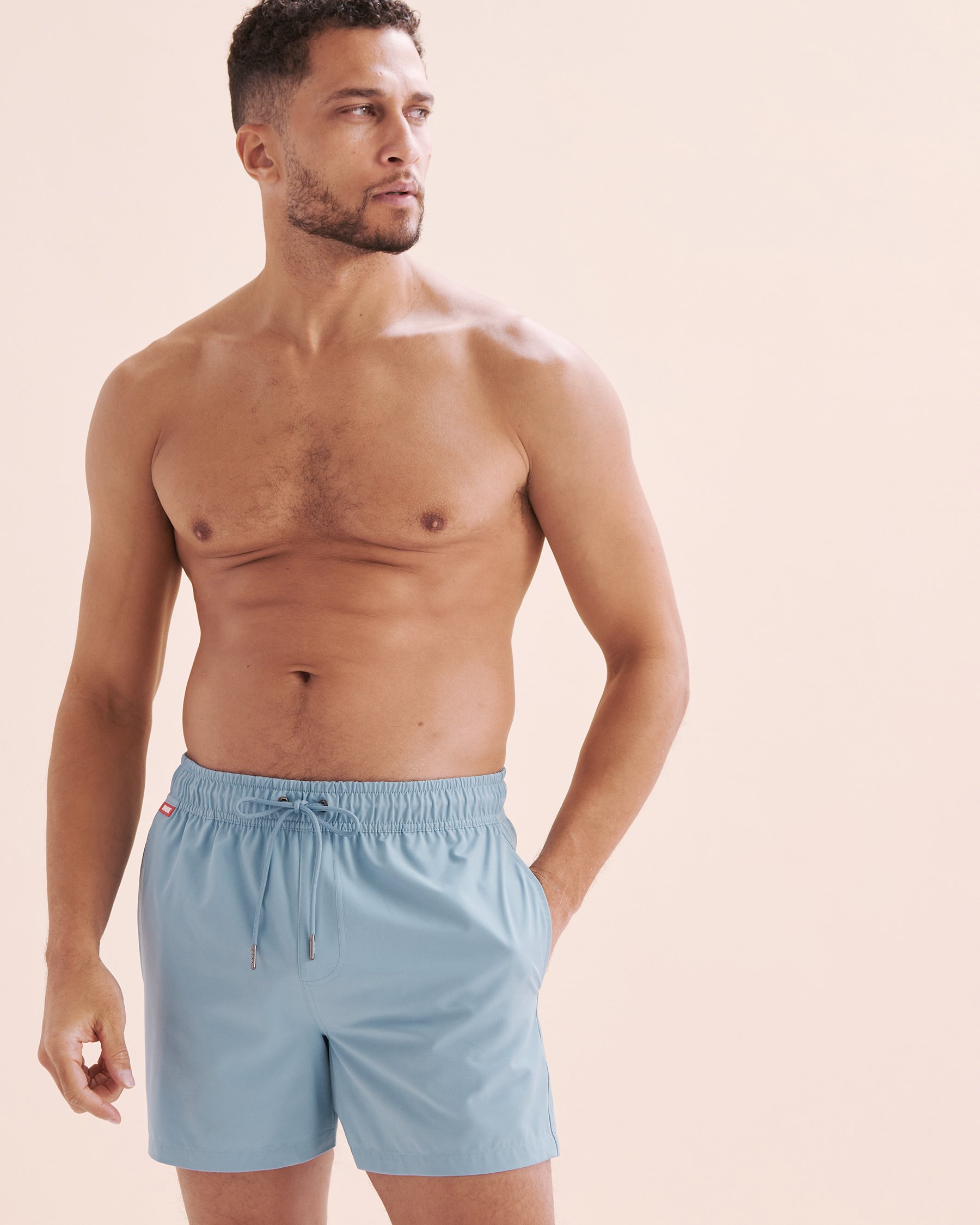 HAMABE Volley Swimsuit with Mesh Lining Dusk Blue 03100047 - View8