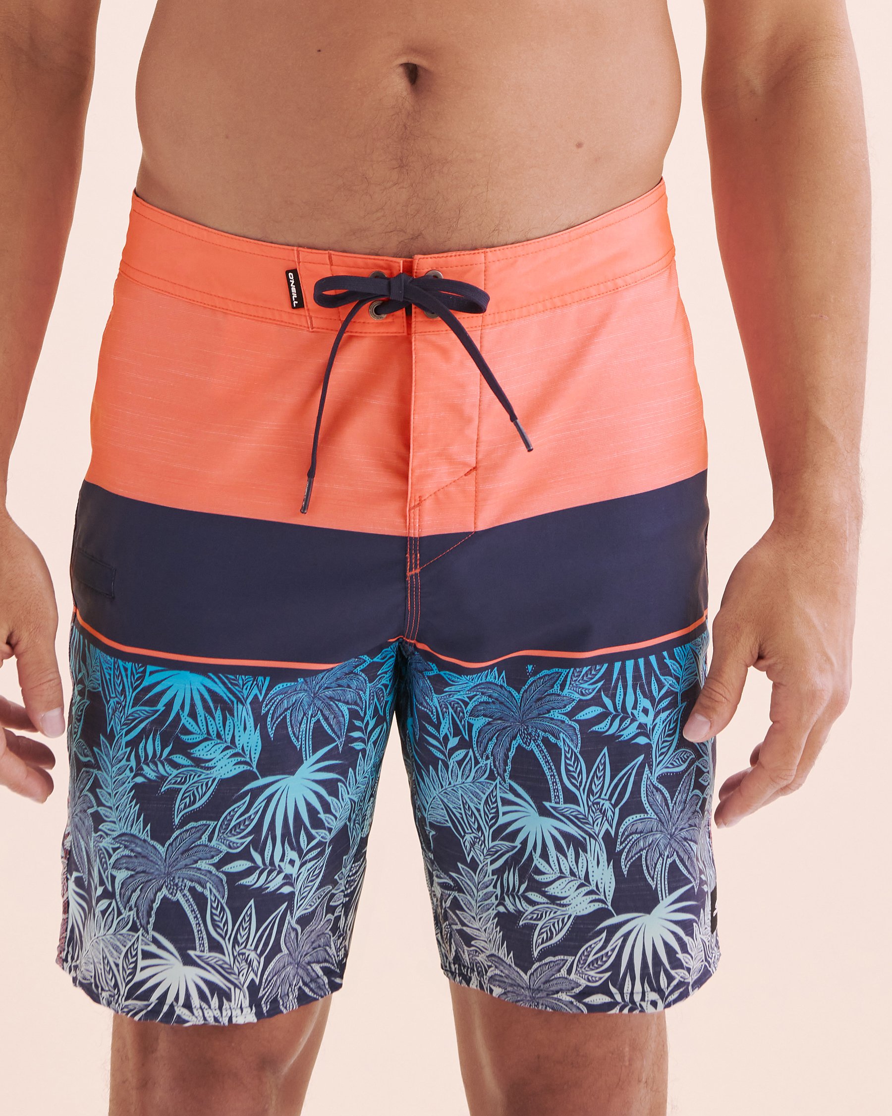 O'NEILL Hyperfreak Heat Block Boardshorts Swimsuit Blue and pink SP5106005C - View4