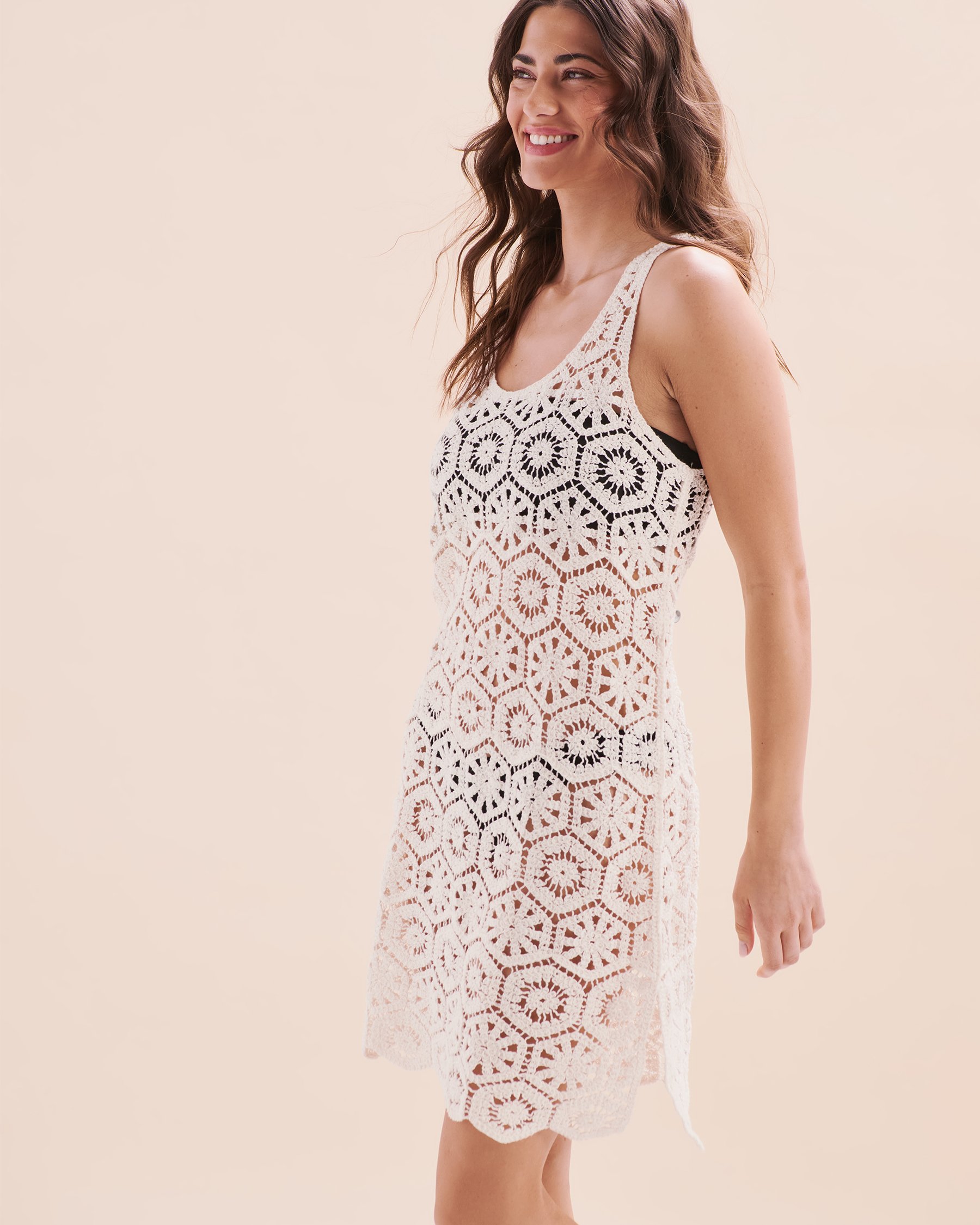 OFF THE BEACH Robe en crochet Beige Jet Stream 02300153 - Voir6